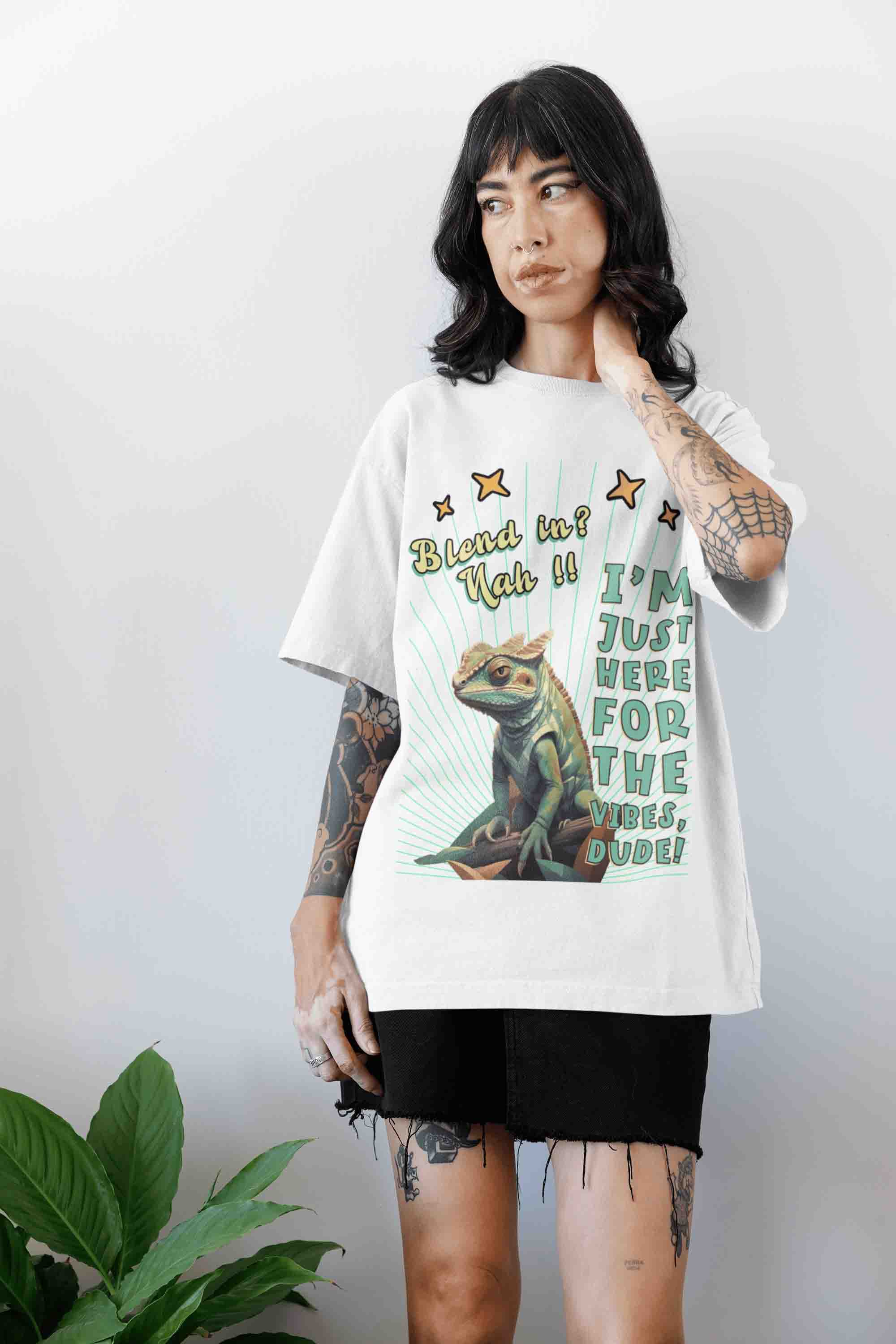 Blend In? Nah!! Oversized T-Shirt | The OddBall Wagon image 3