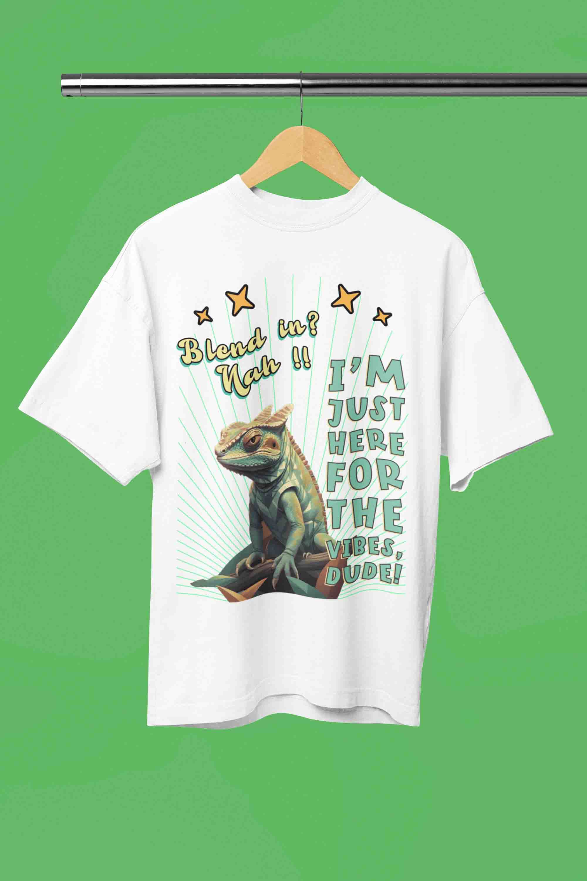 Blend In? Nah!! Oversized T-Shirt | The OddBall Wagon image 6