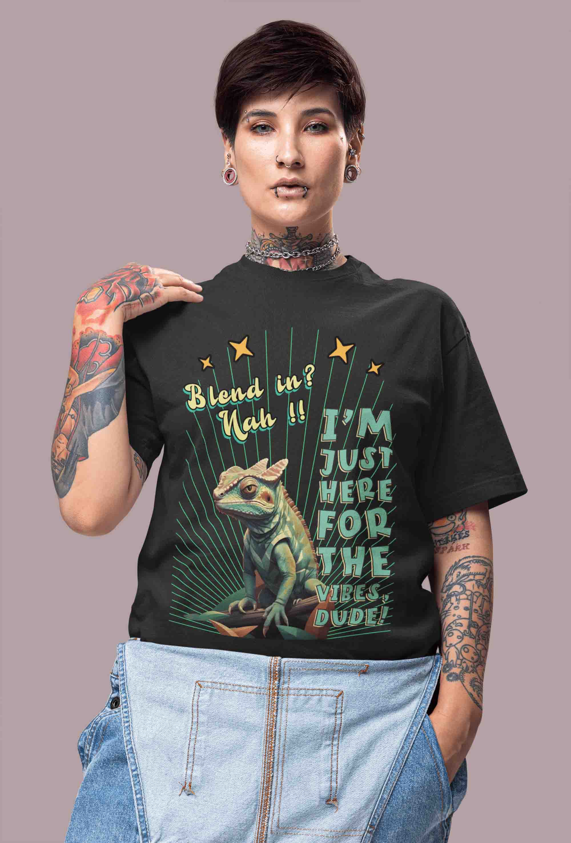 Blend In? Nah!! Oversized T-Shirt | The OddBall Wagon