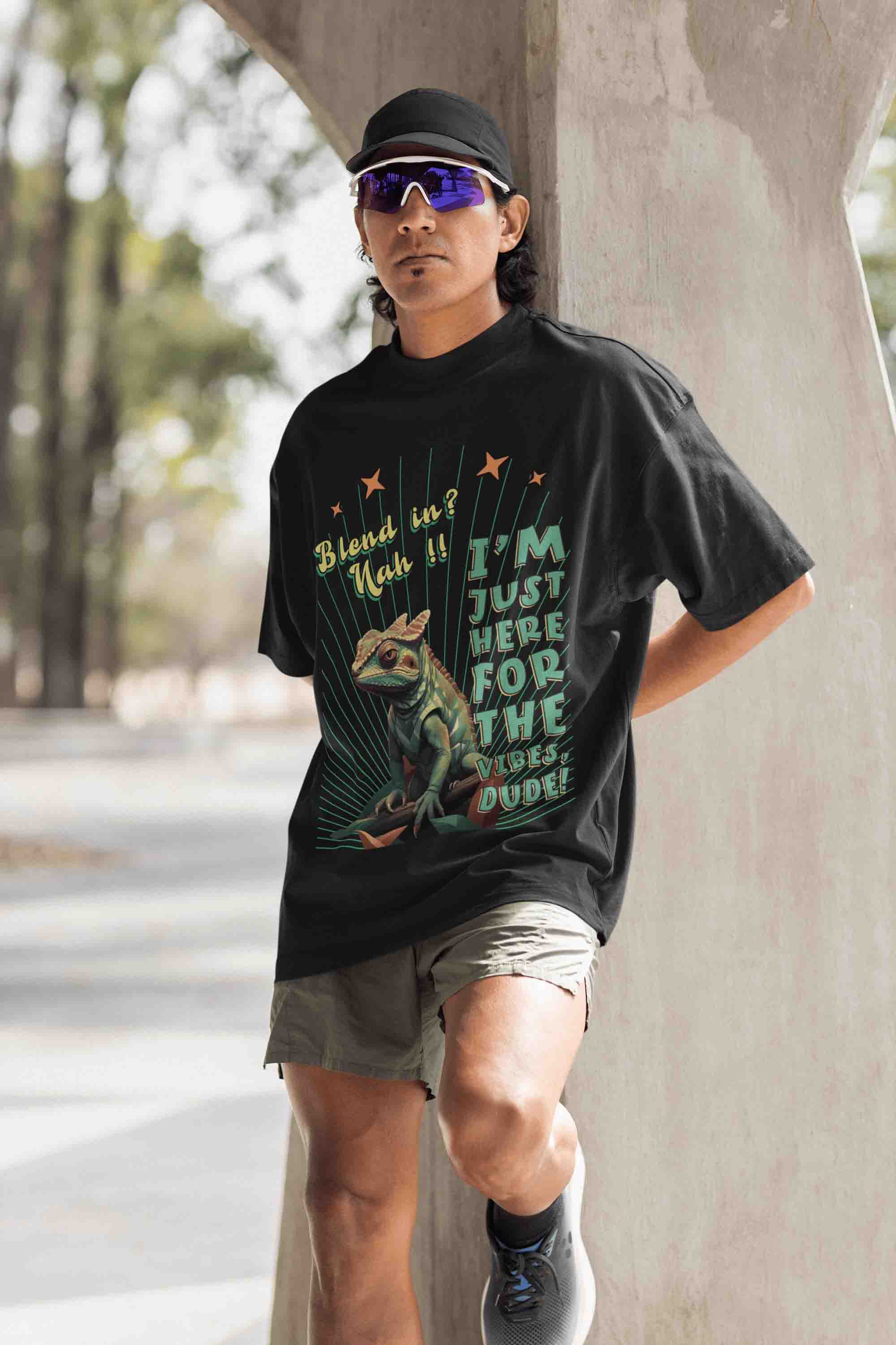 Blend In? Nah!! Oversized T-Shirt | The OddBall Wagon image 2