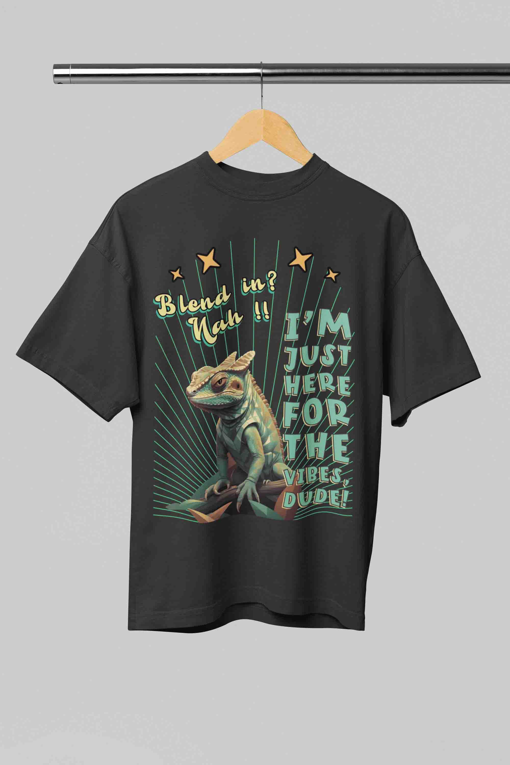 Blend In? Nah!! Oversized T-Shirt | The OddBall Wagon image 6