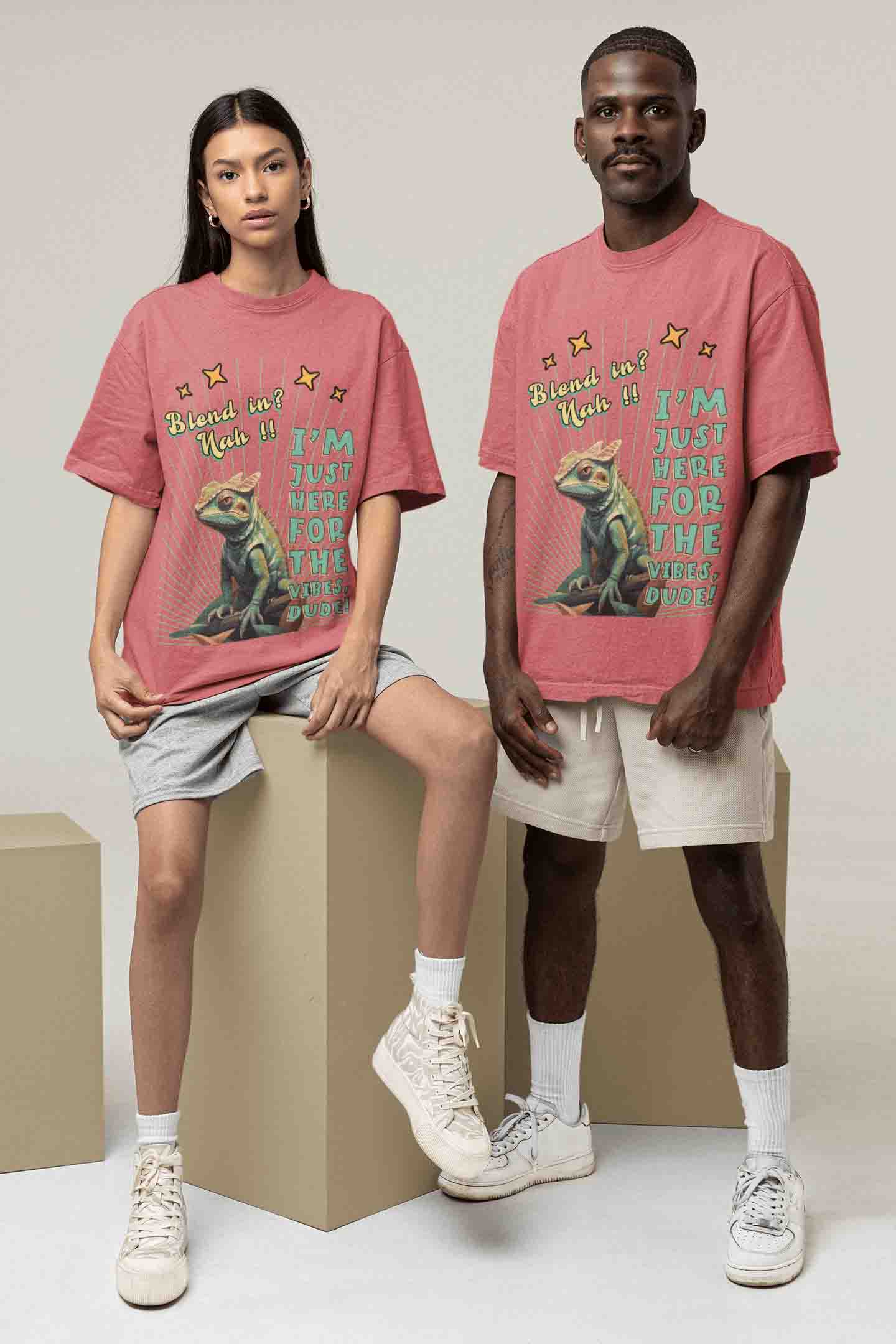 Blend In? Nah!! Oversized T-Shirt | The OddBall Wagon image 3