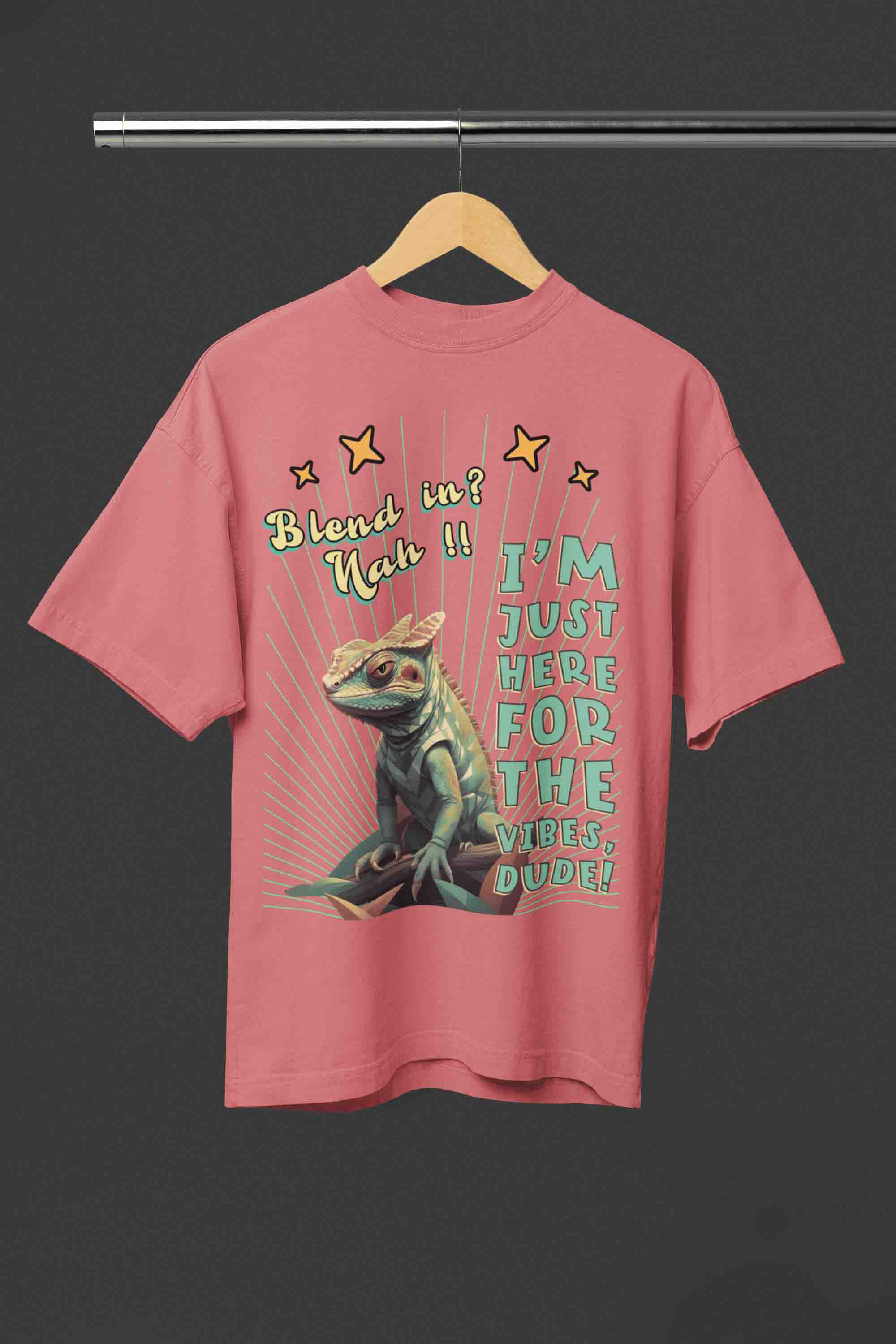 Blend In? Nah!! Oversized T-Shirt | The OddBall Wagon image 6