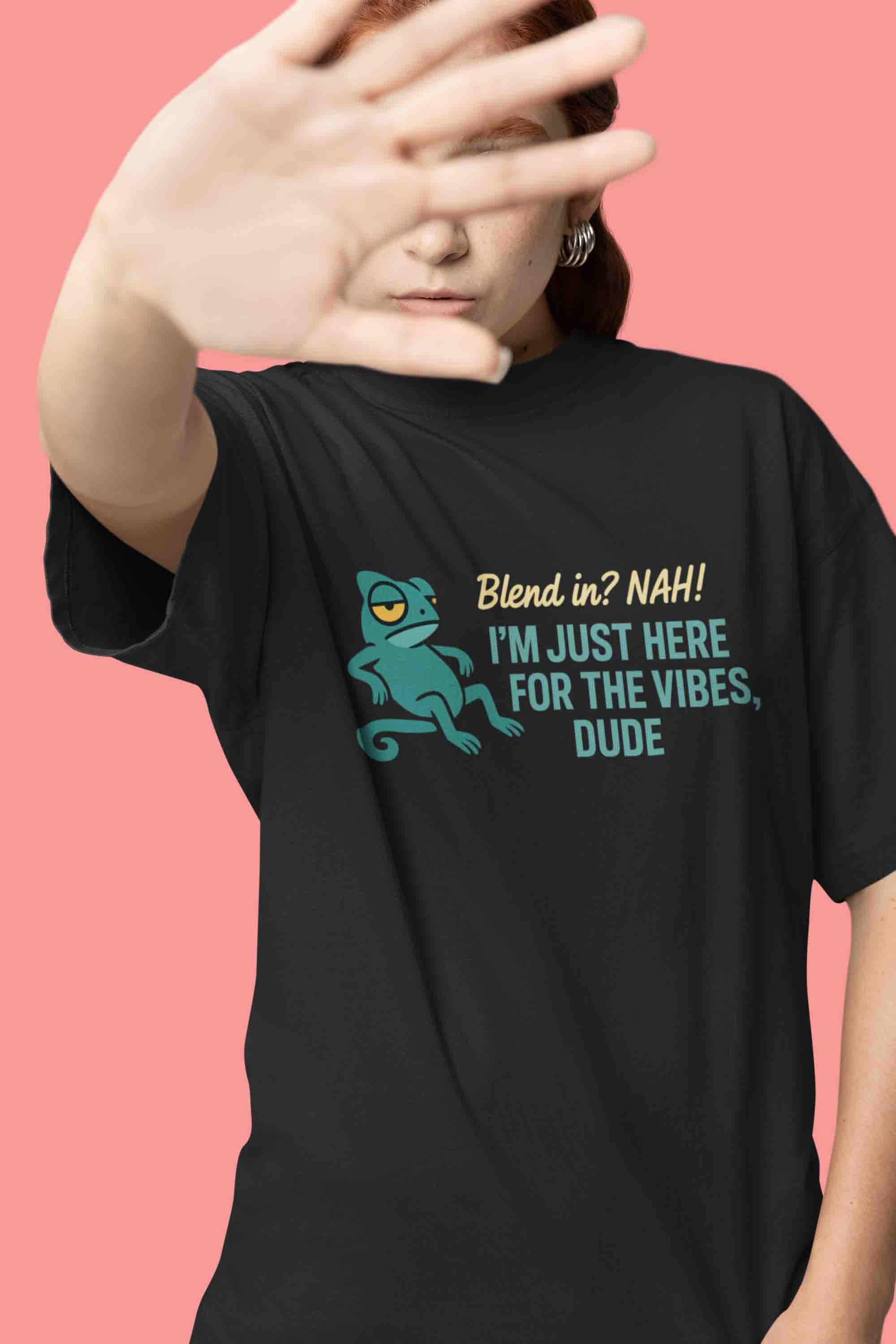 Blend In? Still? Women Oversized Tee image 4