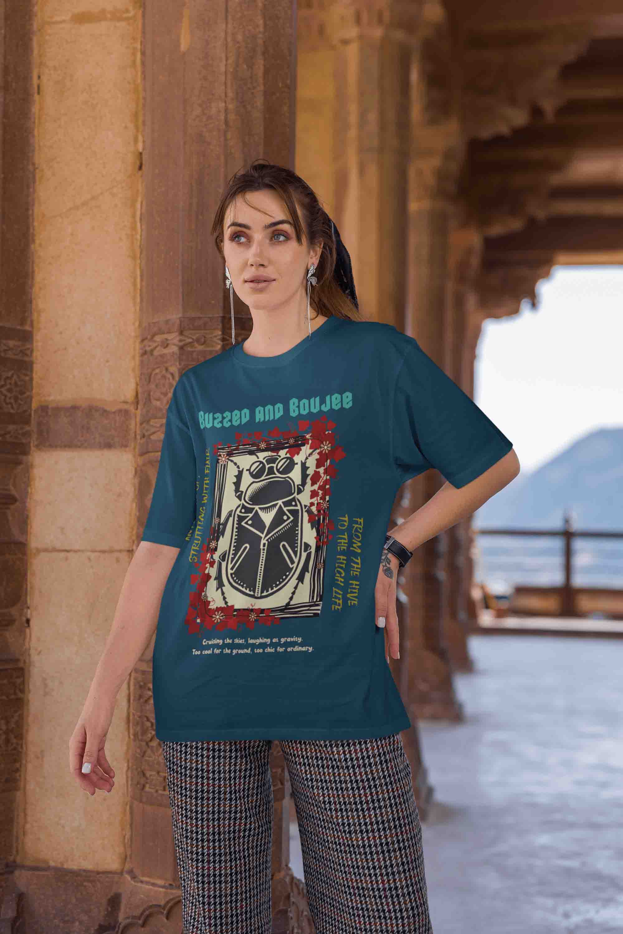 Buzzed and Boujee Oversized T-Shirt | The OddBall Wagon image 3