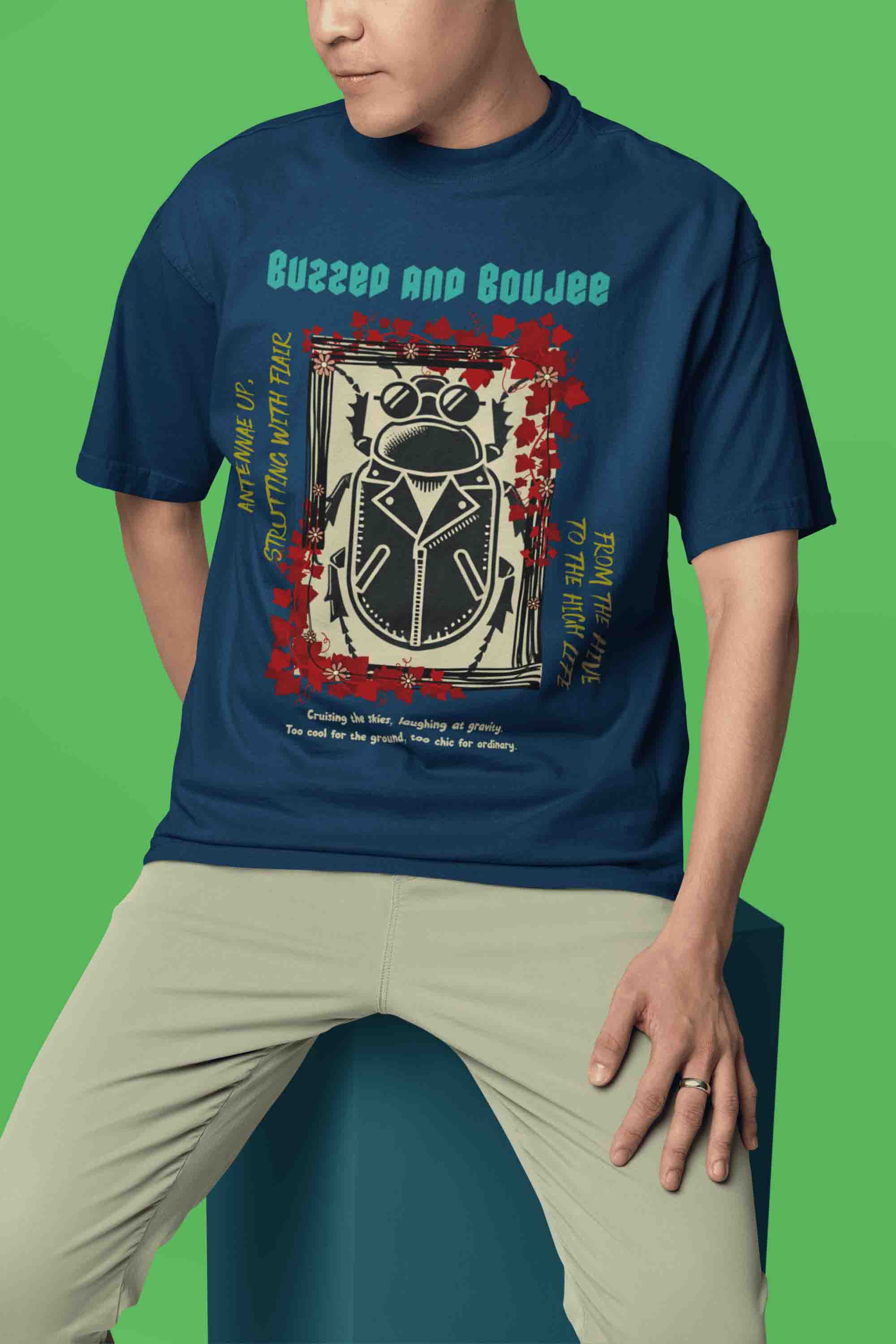 Buzzed and Boujee Oversized T-Shirt | The OddBall Wagon image 4