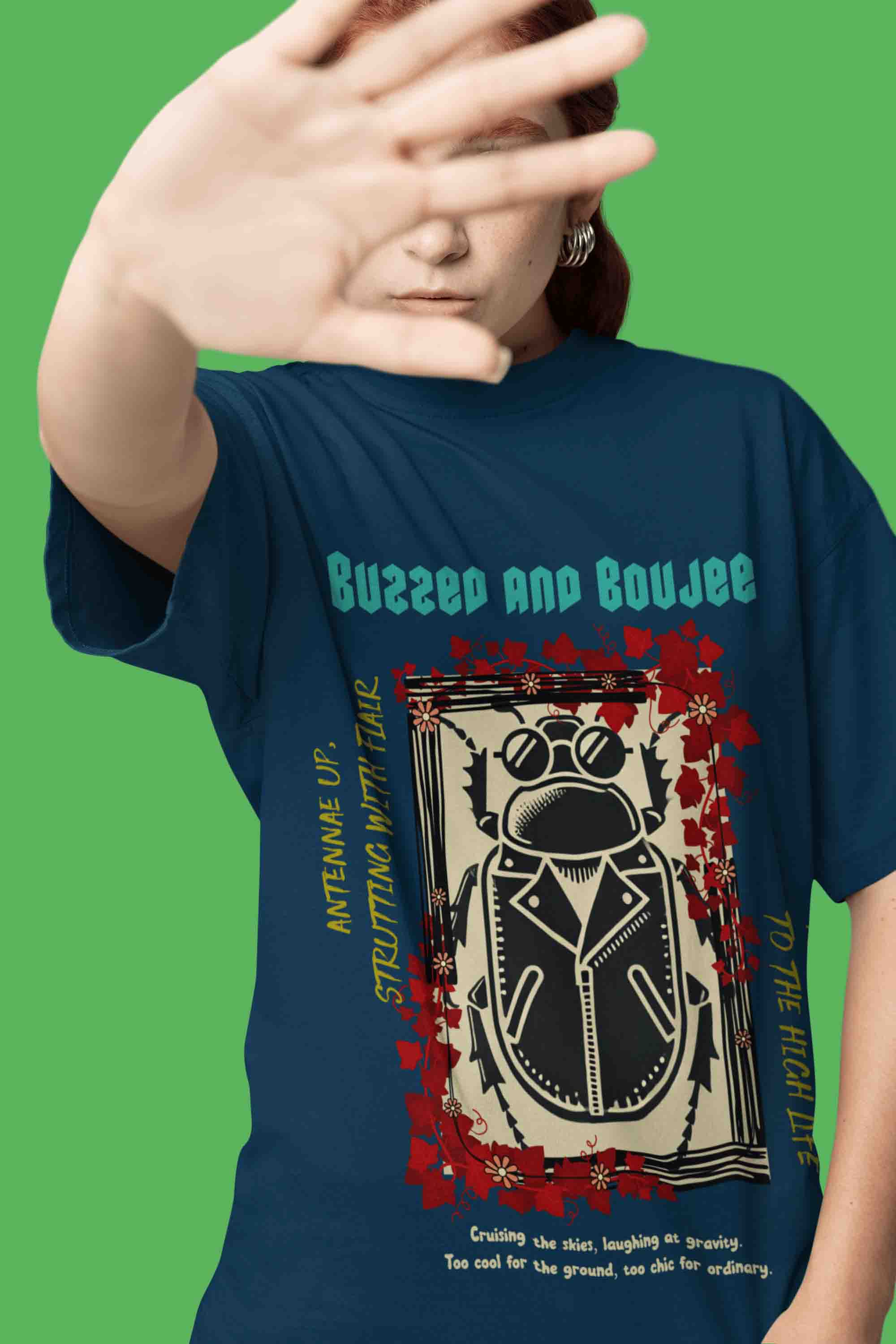 Buzzed and Boujee Oversized T-Shirt | The OddBall Wagon image 6