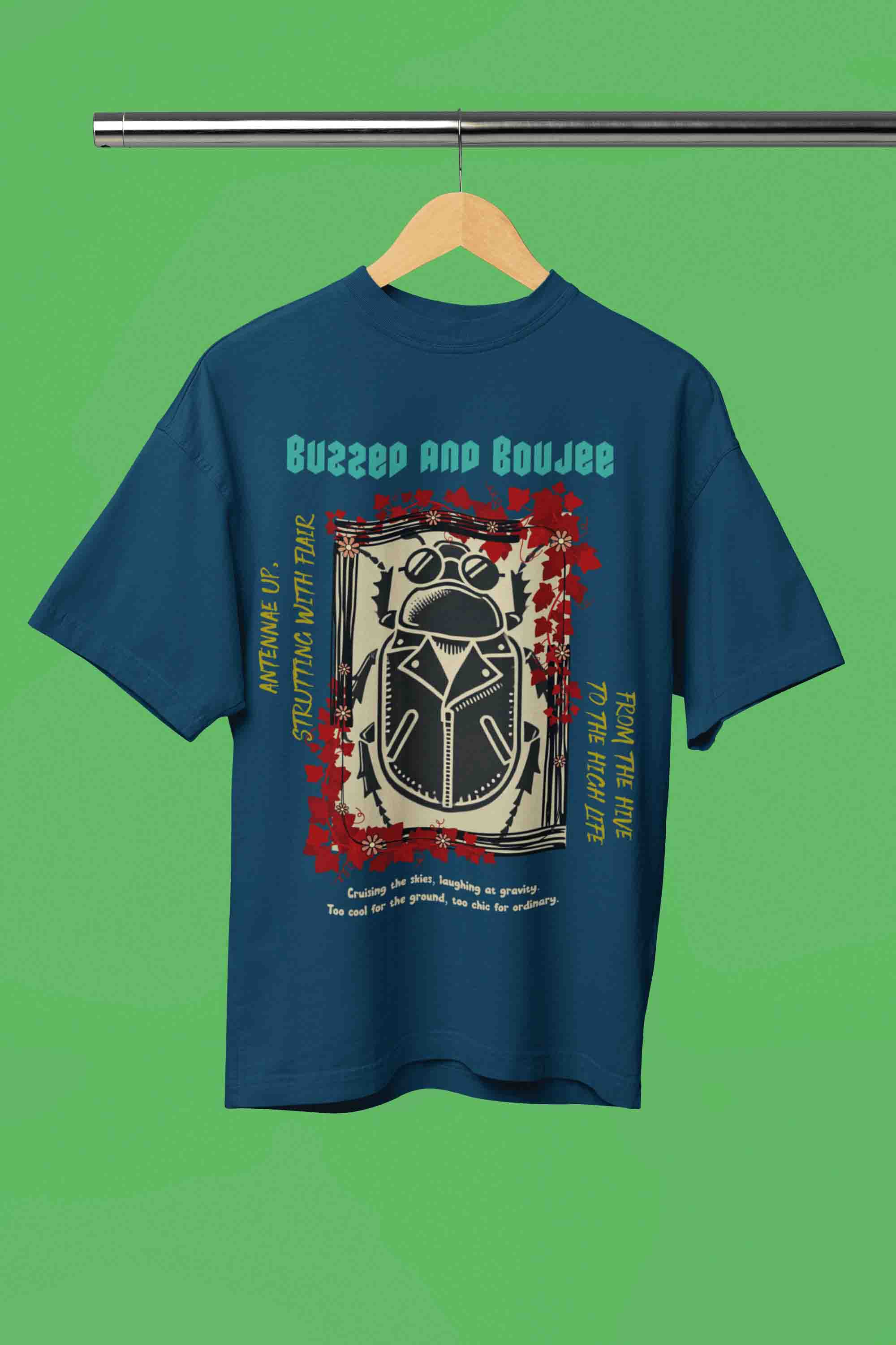 Buzzed and Boujee Oversized T-Shirt | The OddBall Wagon image 8