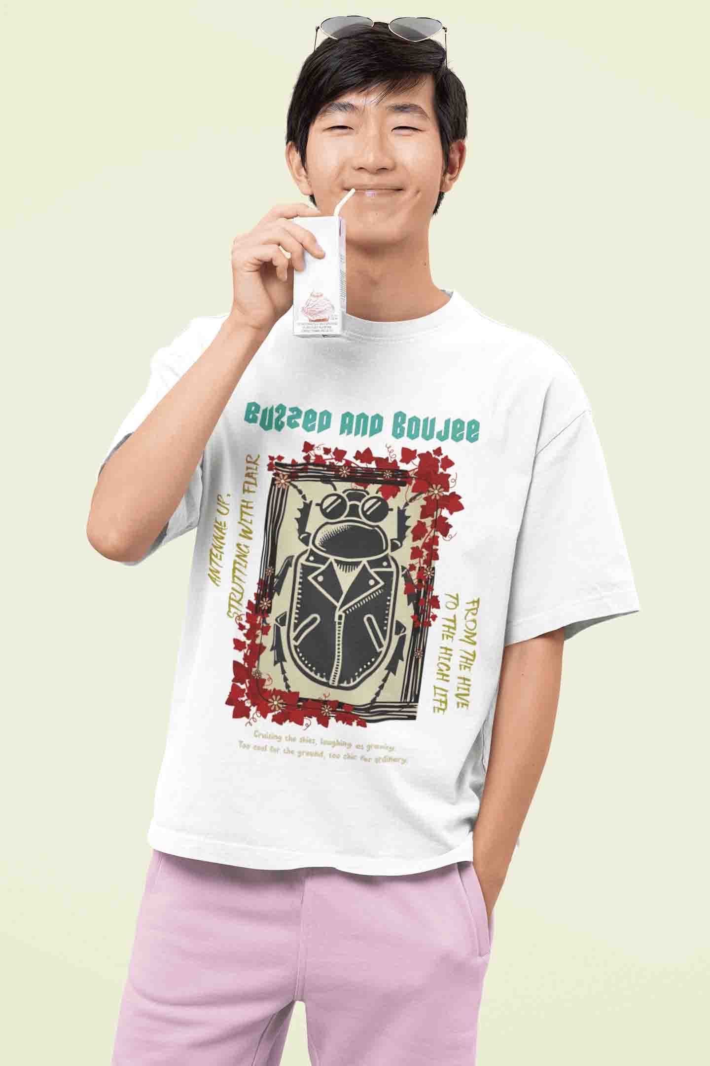 Buzzed and Boujee Oversized T-Shirt | The OddBall Wagon image 2