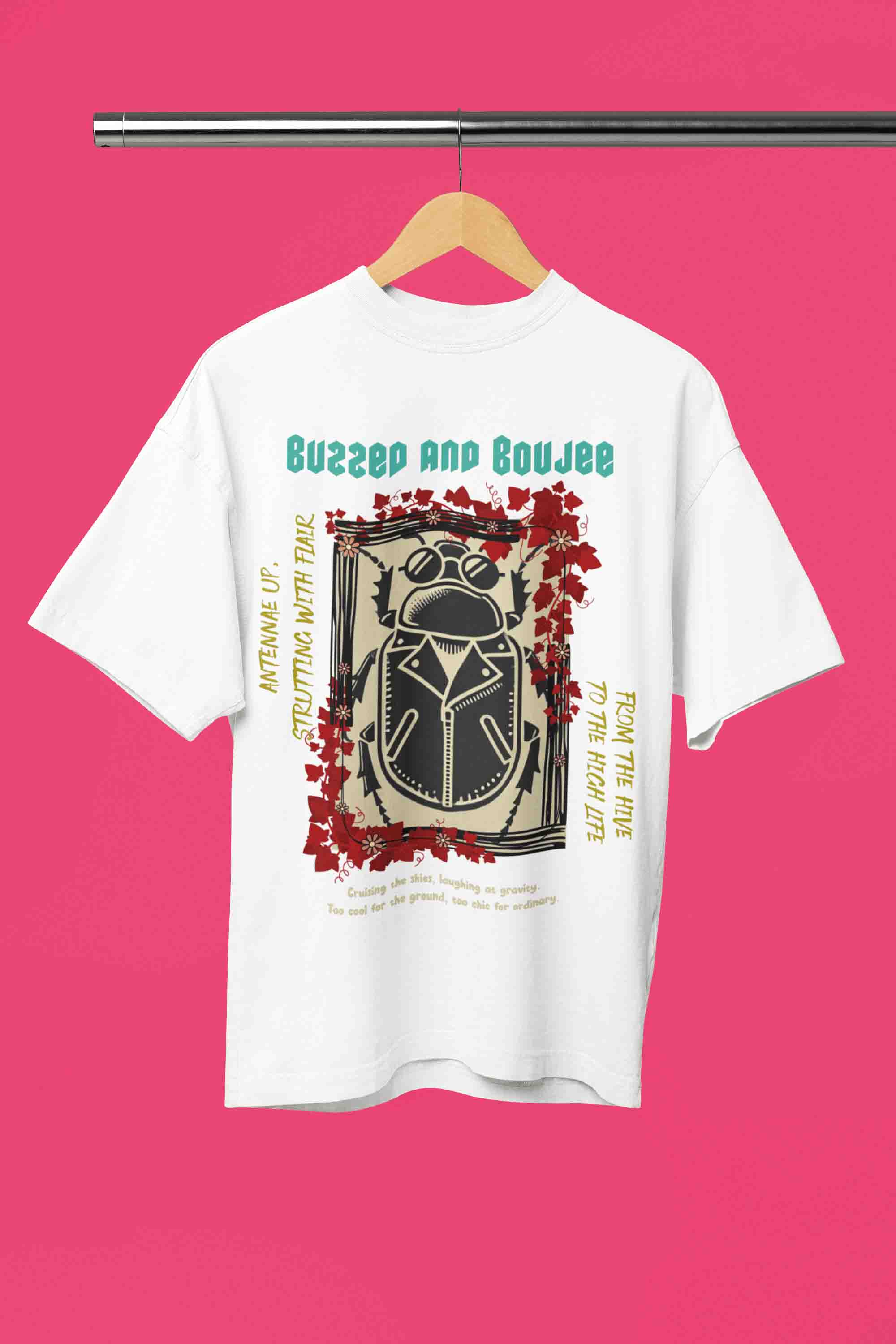 Buzzed and Boujee Oversized T-Shirt | The OddBall Wagon image 6