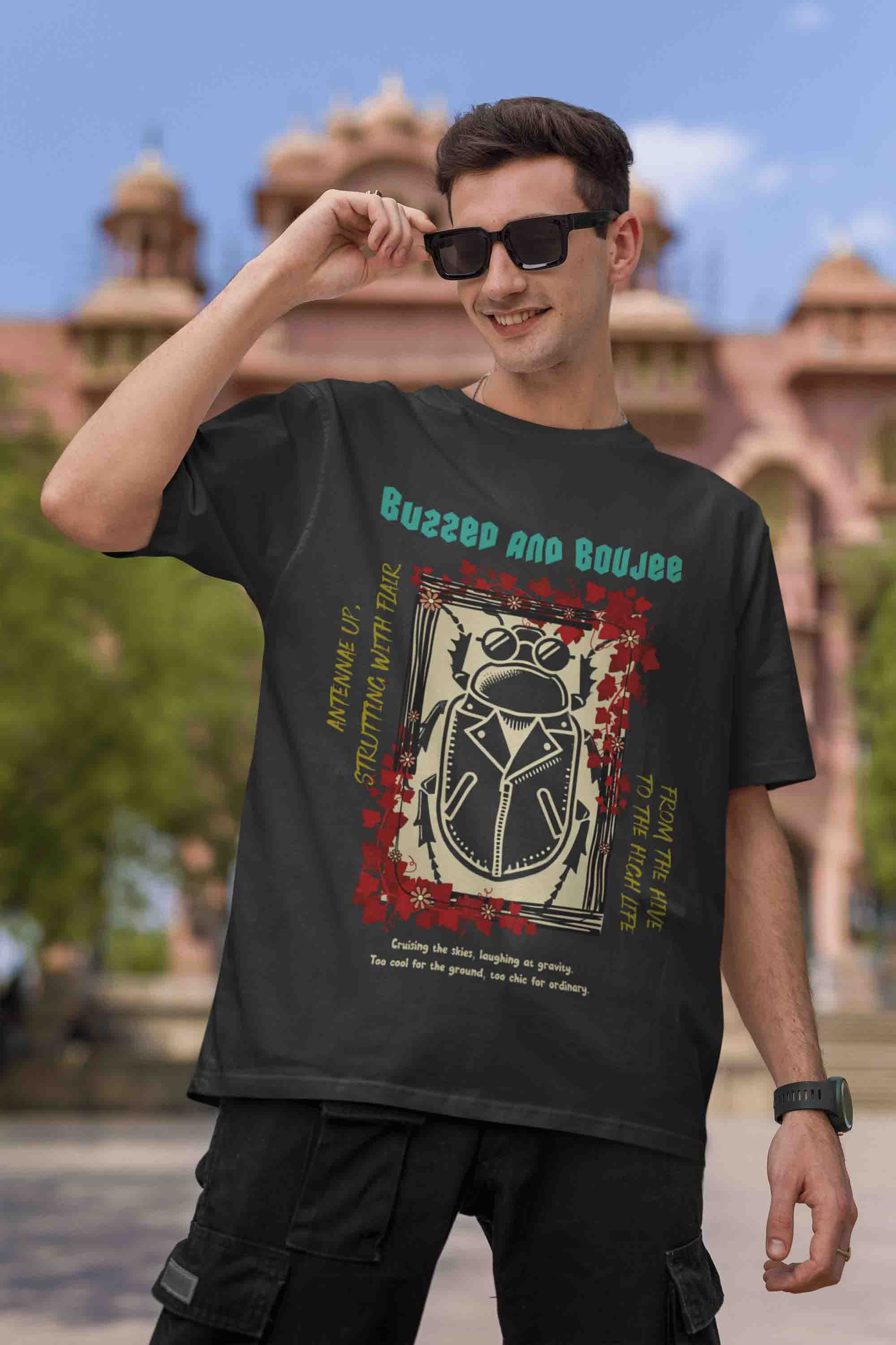 Buzzed and Boujee Oversized T-Shirt | The OddBall Wagon image 3