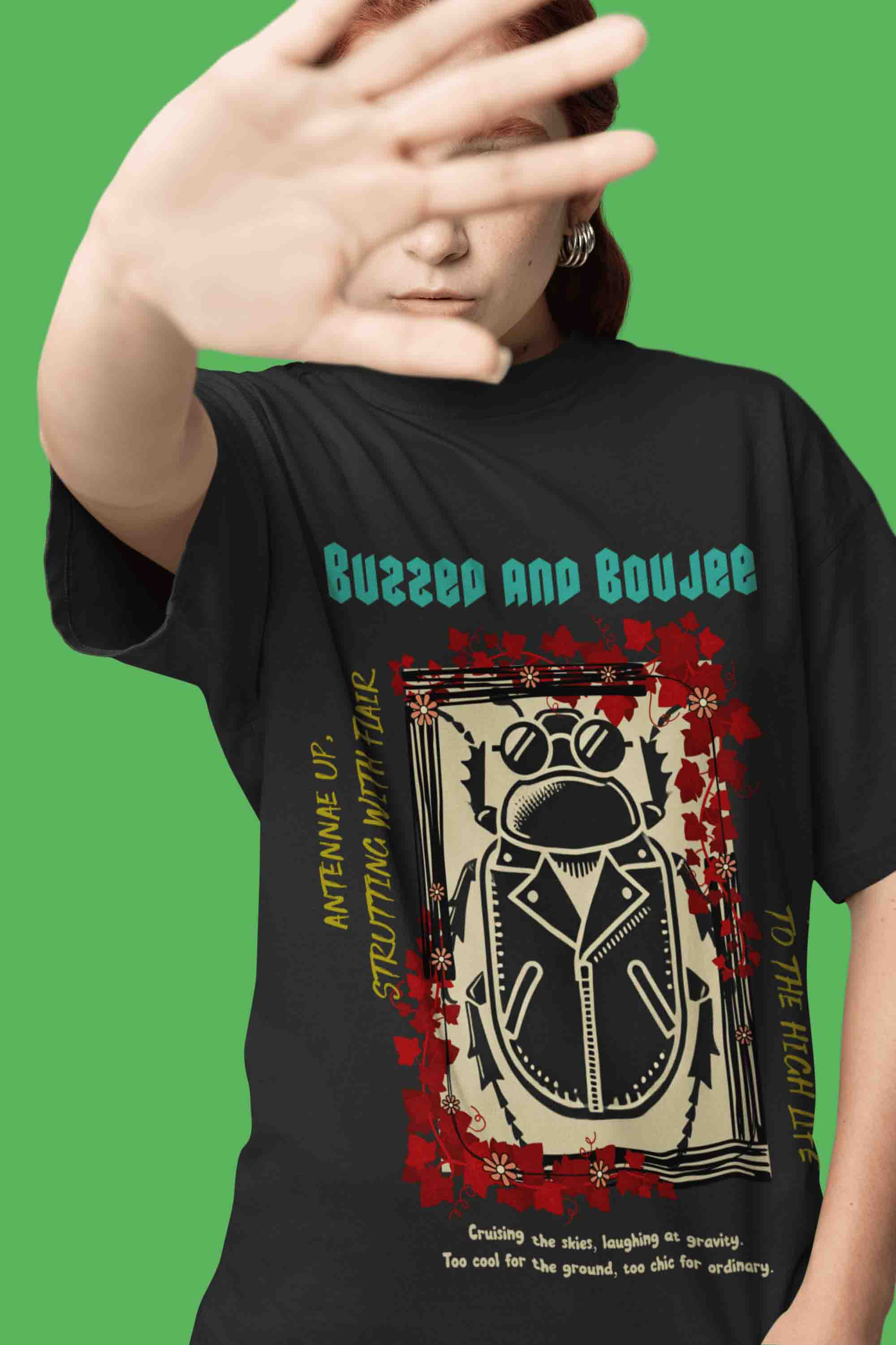 Buzzed and Boujee Oversized T-Shirt | The OddBall Wagon image 6