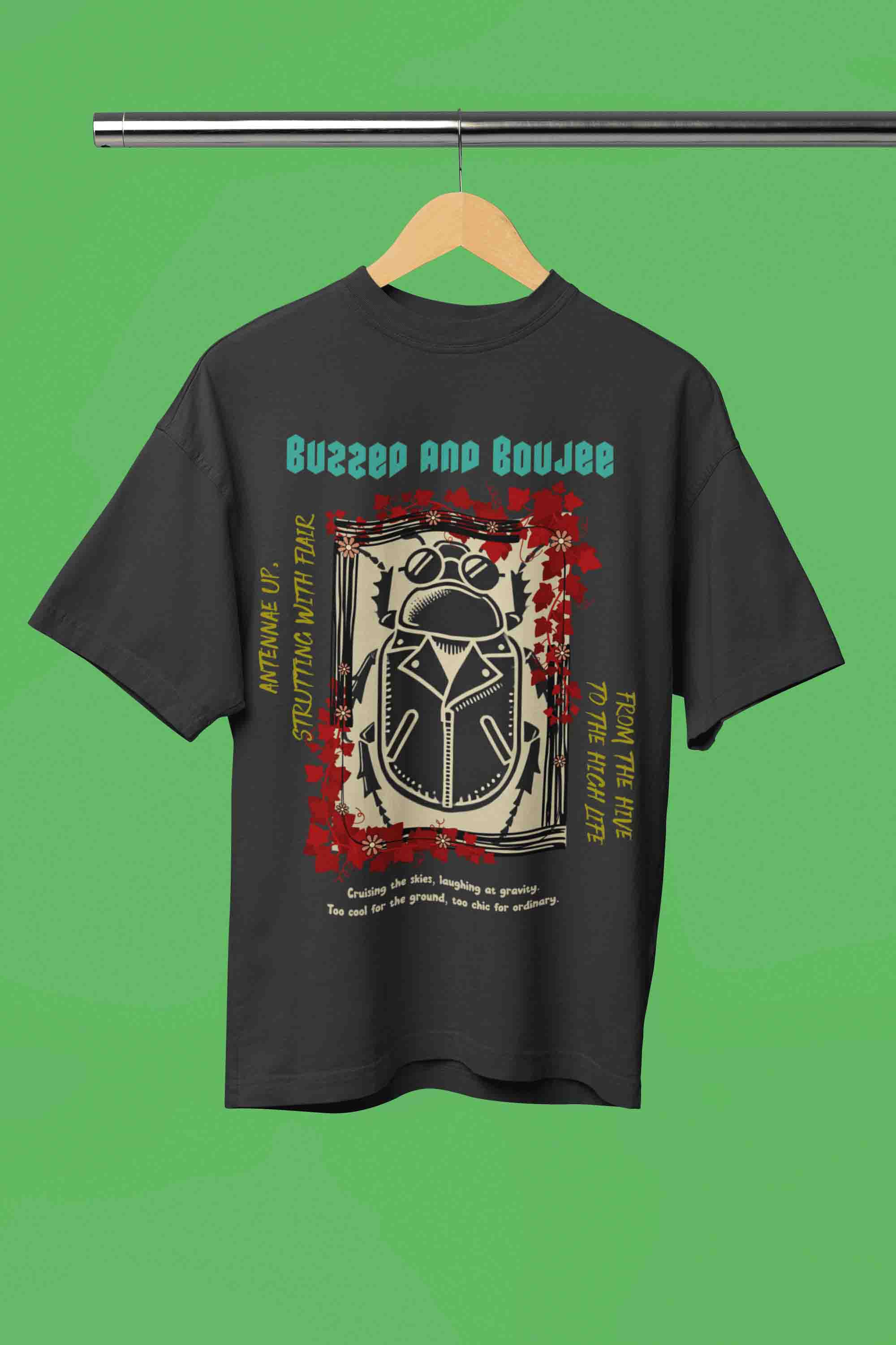 Buzzed and Boujee Oversized T-Shirt | The OddBall Wagon image 7