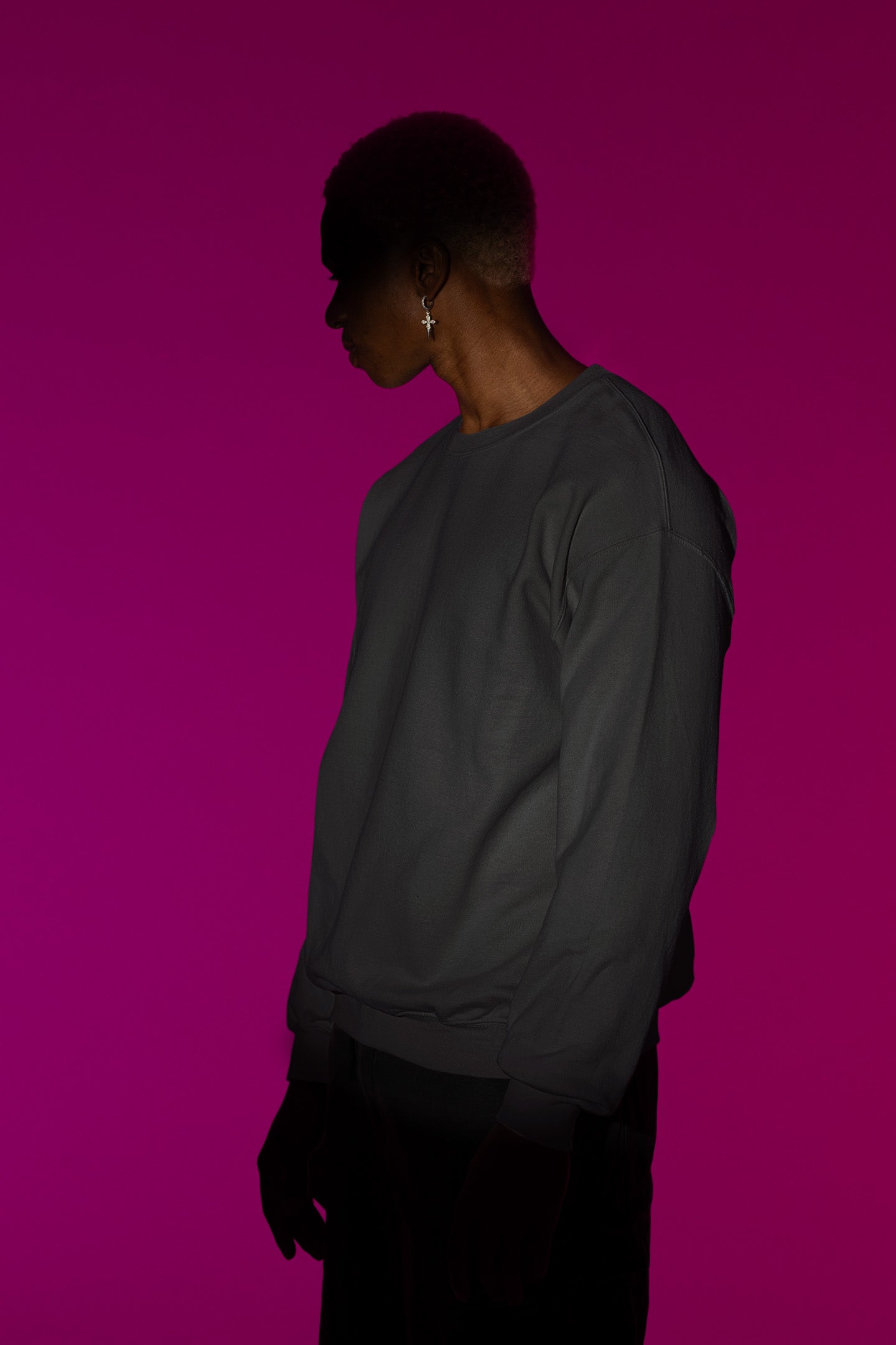 Classic Men's Black Sweatshirt | The OddBall Wagon image 3