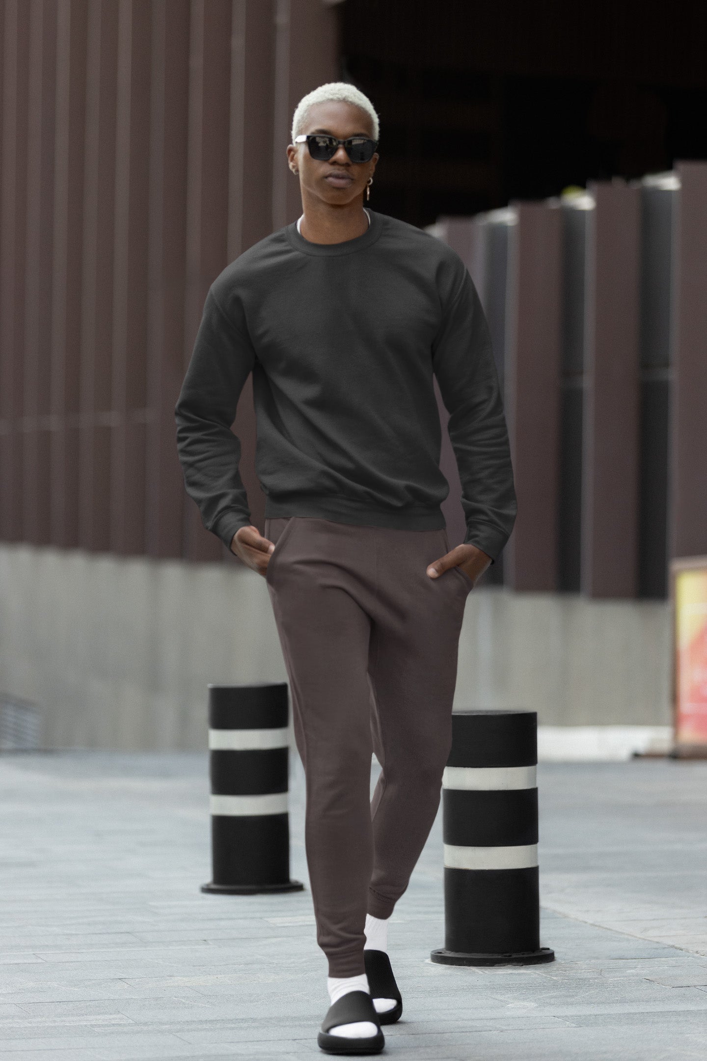 Classic Men's Black Sweatshirt | The OddBall Wagon image 4