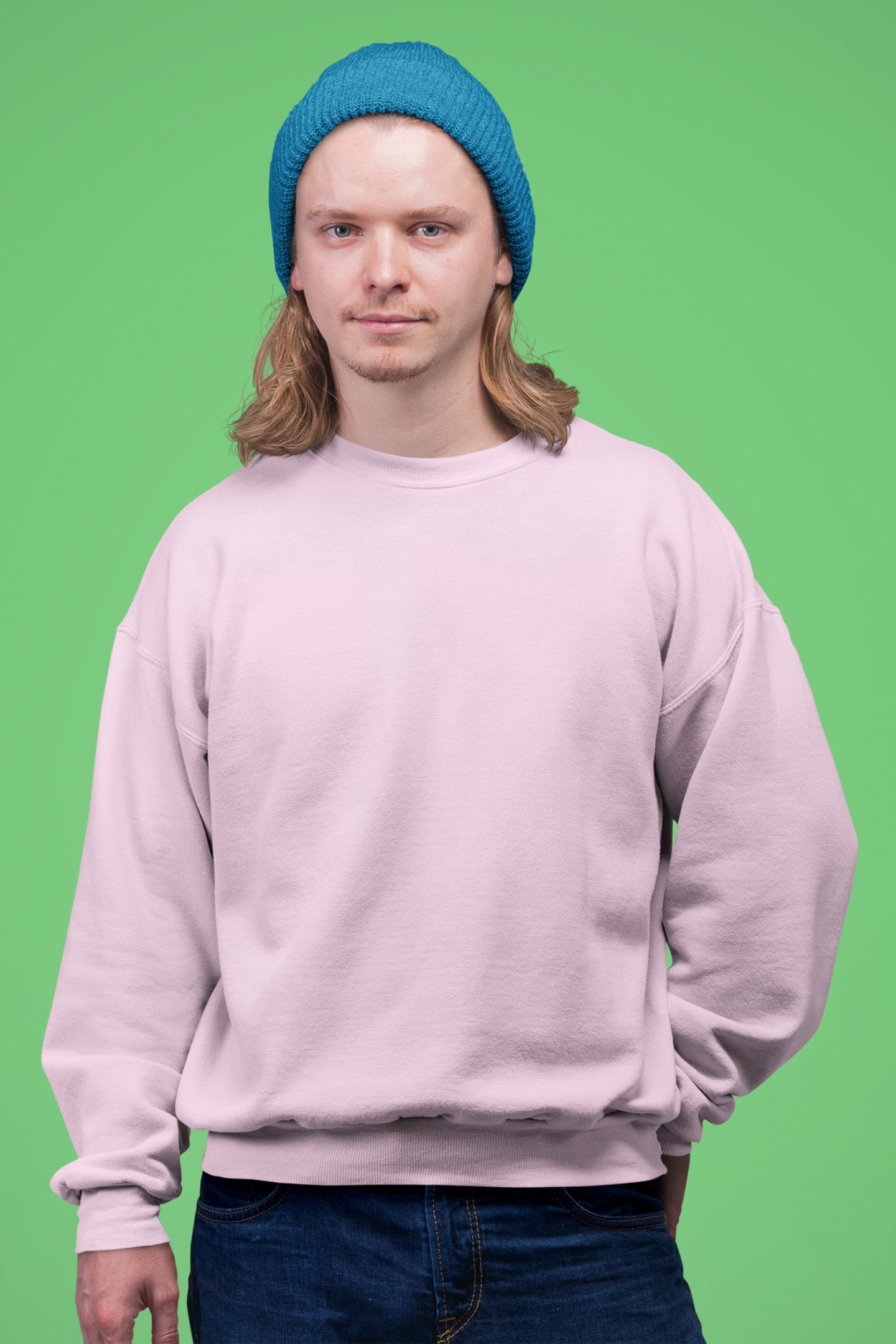 Classic Men's Light Pink Sweatshirt | The OddBall Wagon image 2