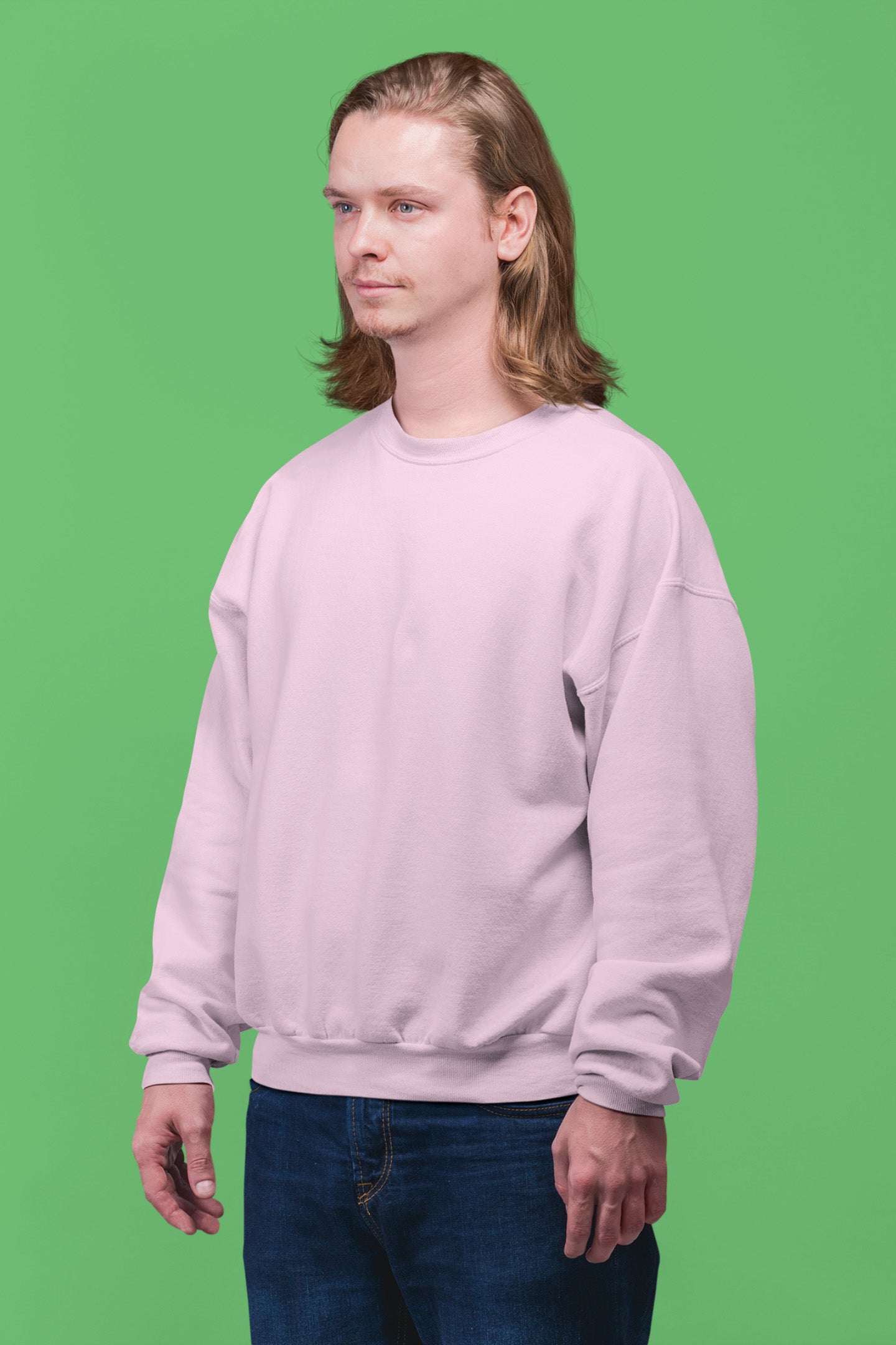 Classic Men's Light Pink Sweatshirt | The OddBall Wagon image 3