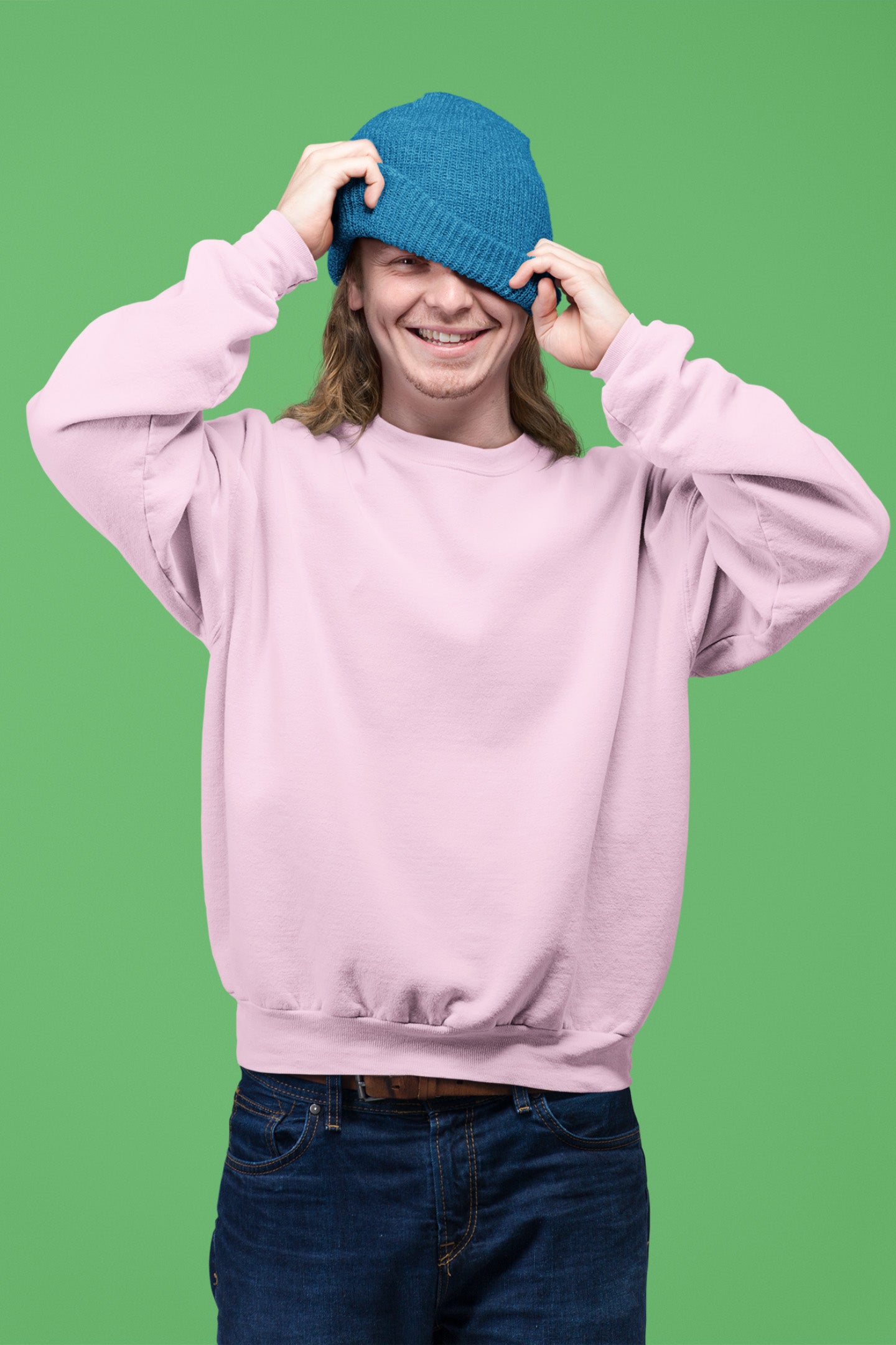 Classic Men's Light Pink Sweatshirt | The OddBall Wagon image 4