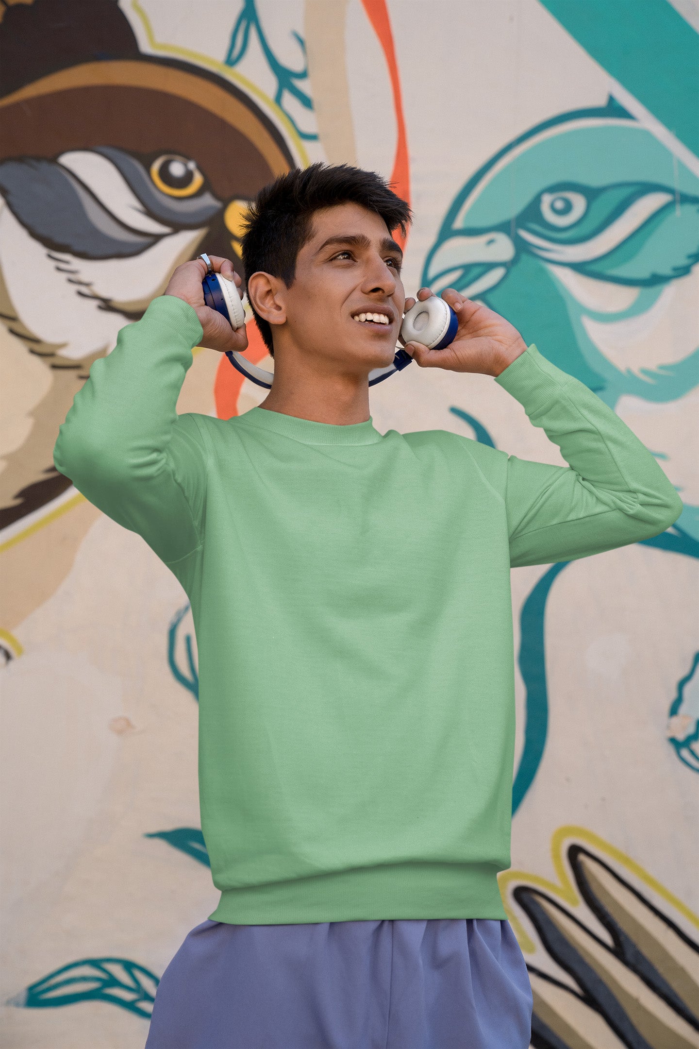 Classic Men's Mint Green Sweatshirt | The OddBall Wagon image 2