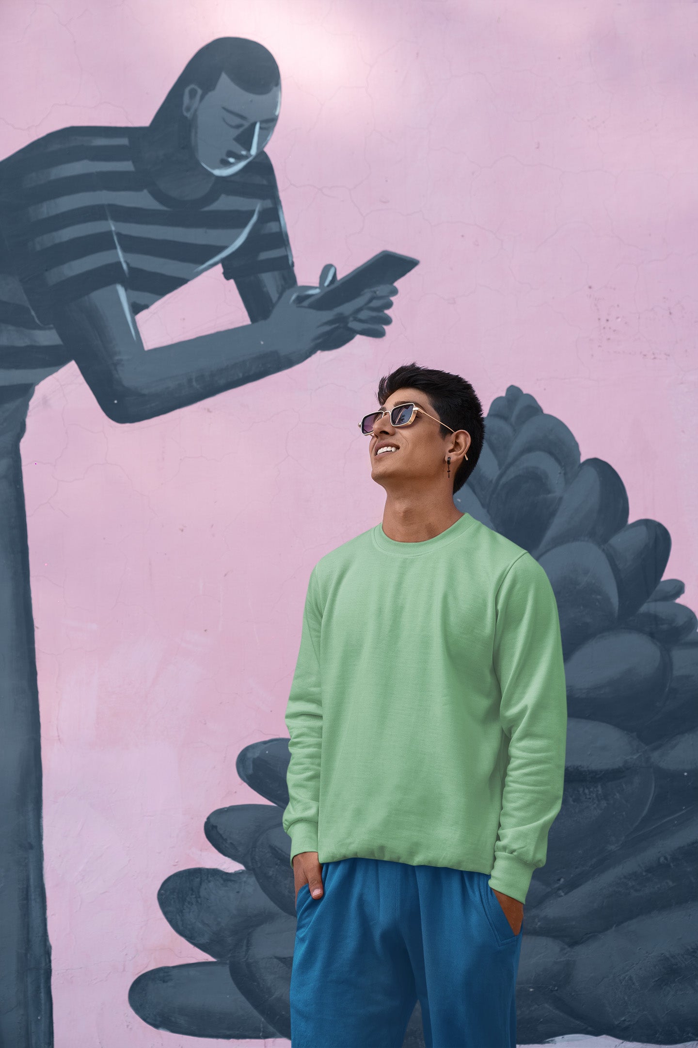 Classic Men's Mint Green Sweatshirt | The OddBall Wagon image 4