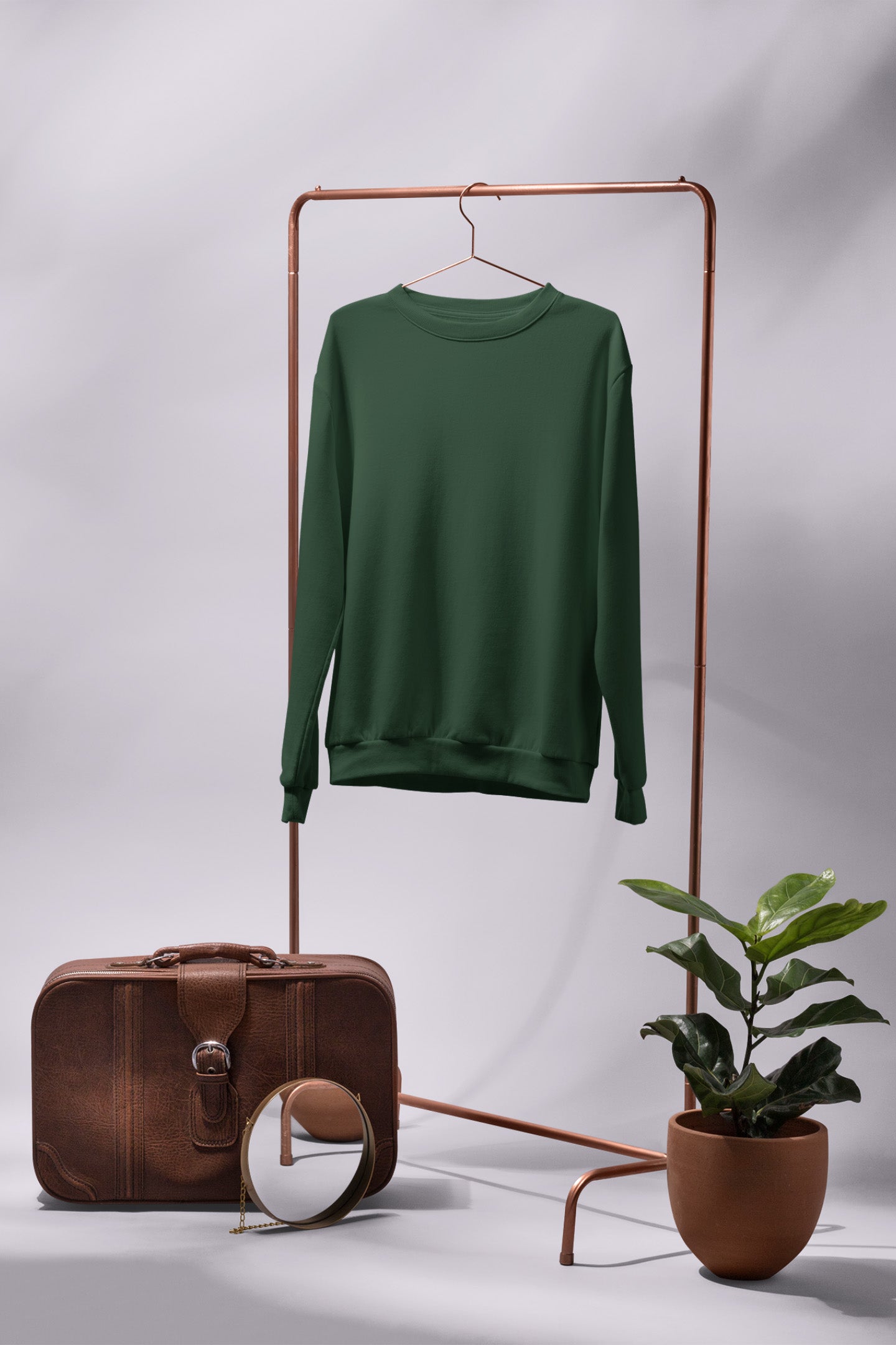 Classic Men's Olive Green Sweatshirt | The OddBall Wagon image 5