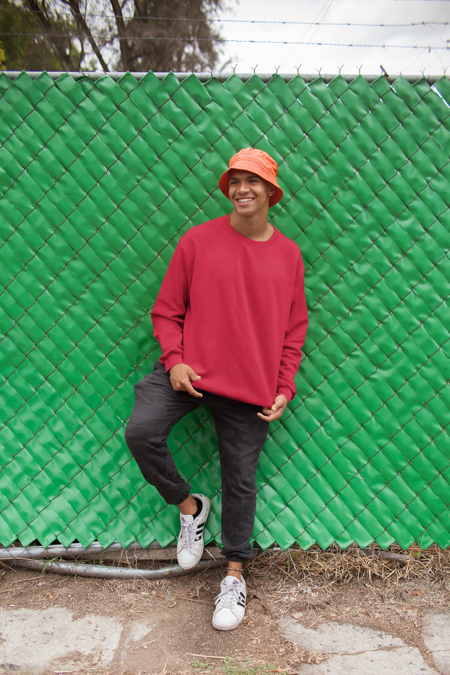 Classic Men's Red Sweatshirt | The OddBall Wagon image 2