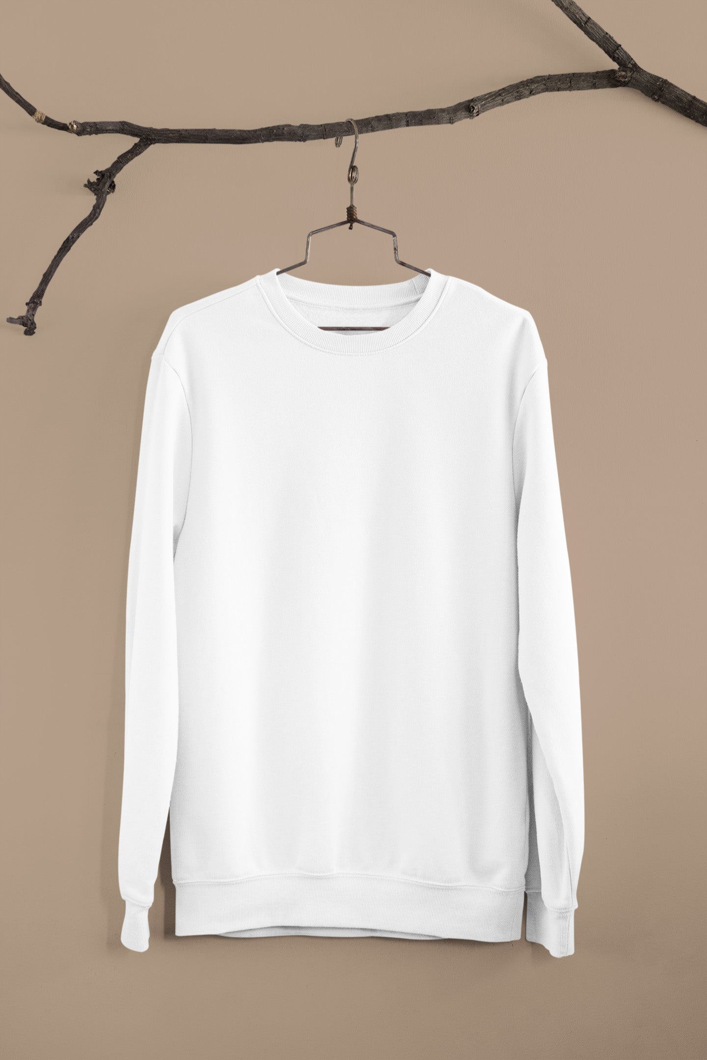 Classic Men's White Sweatshirt | The OddBall Wagon image 4