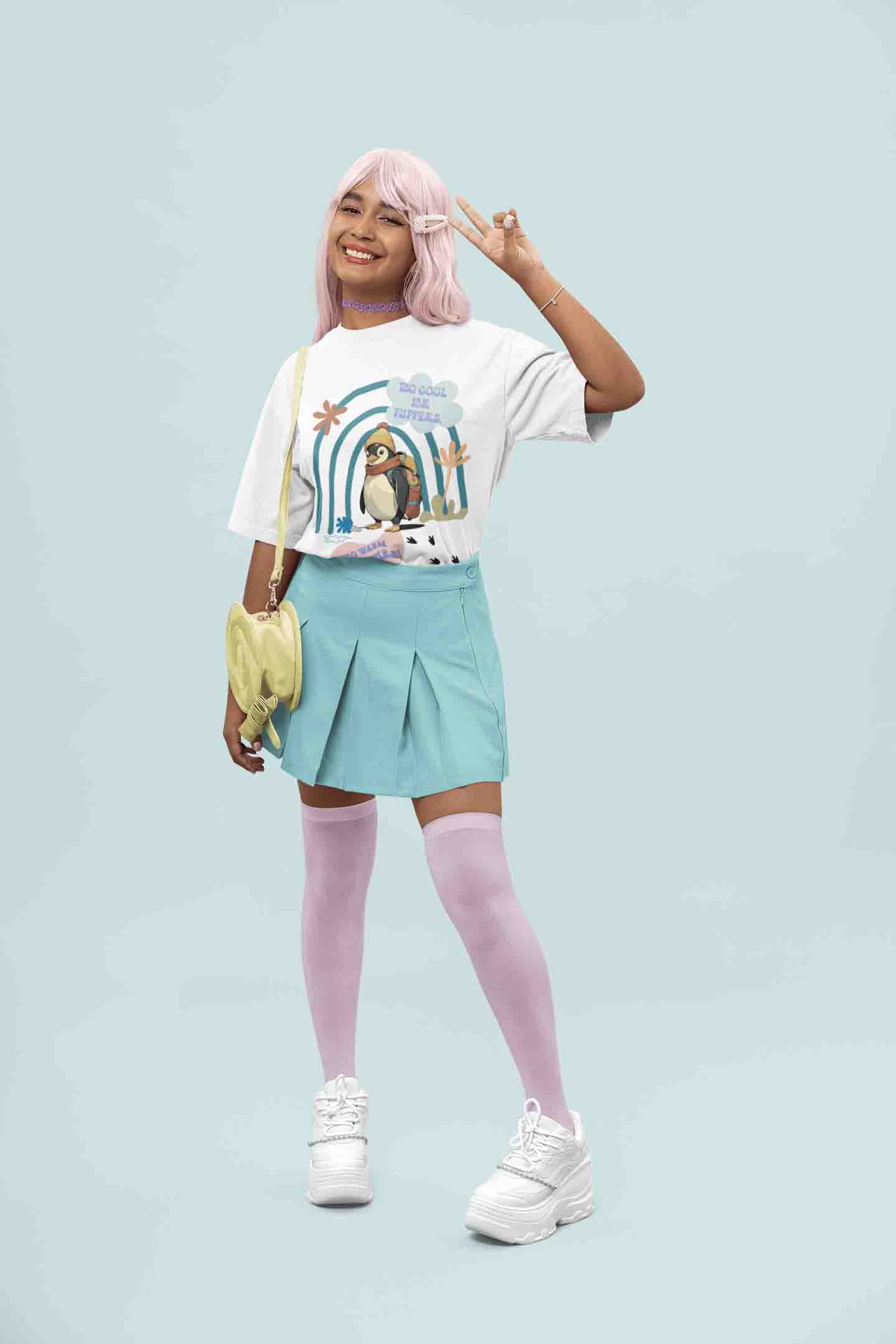 Cool Penguin Adventure T-Shirt | The OddBall Wagon image 2