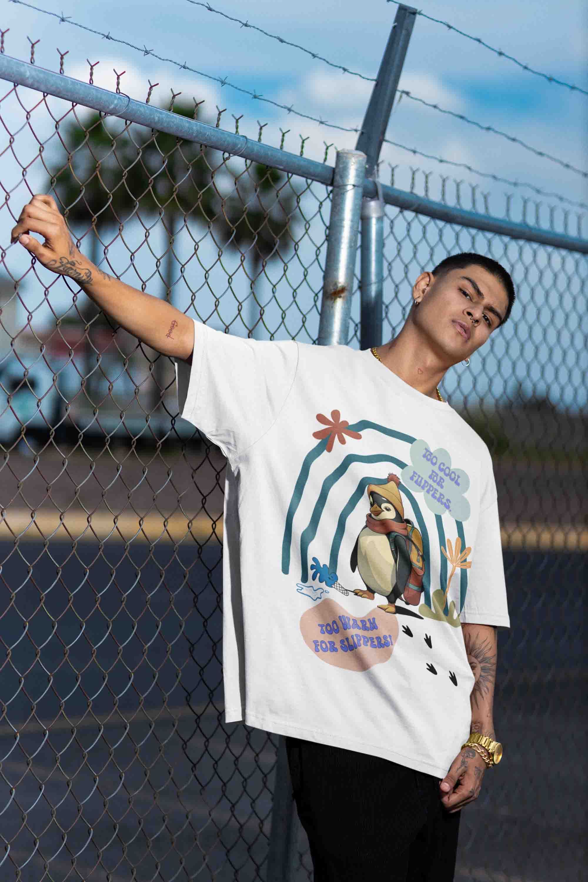 Cool Penguin Adventure T-Shirt | The OddBall Wagon image 3