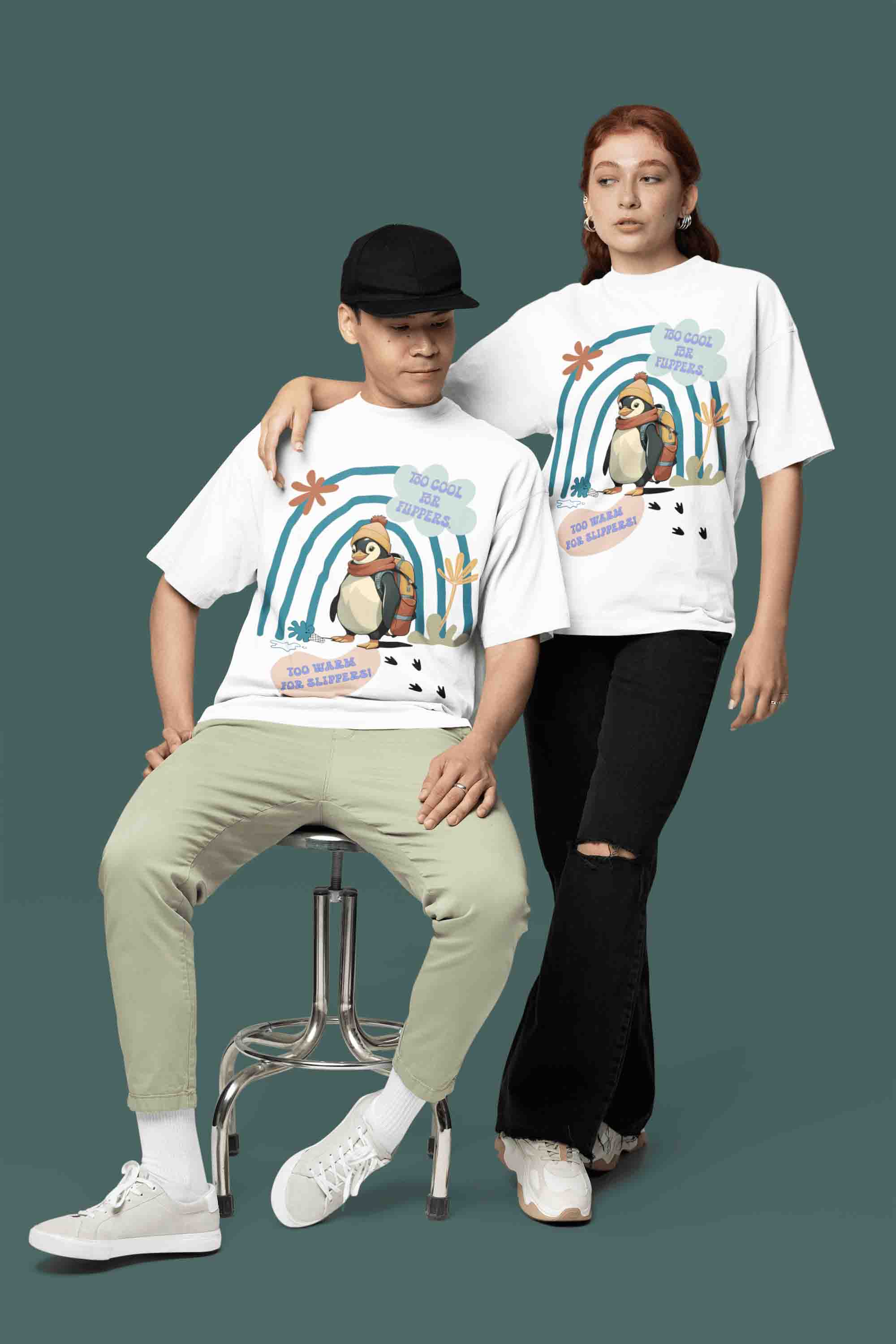 Cool Penguin Adventure T-Shirt | The OddBall Wagon image 6