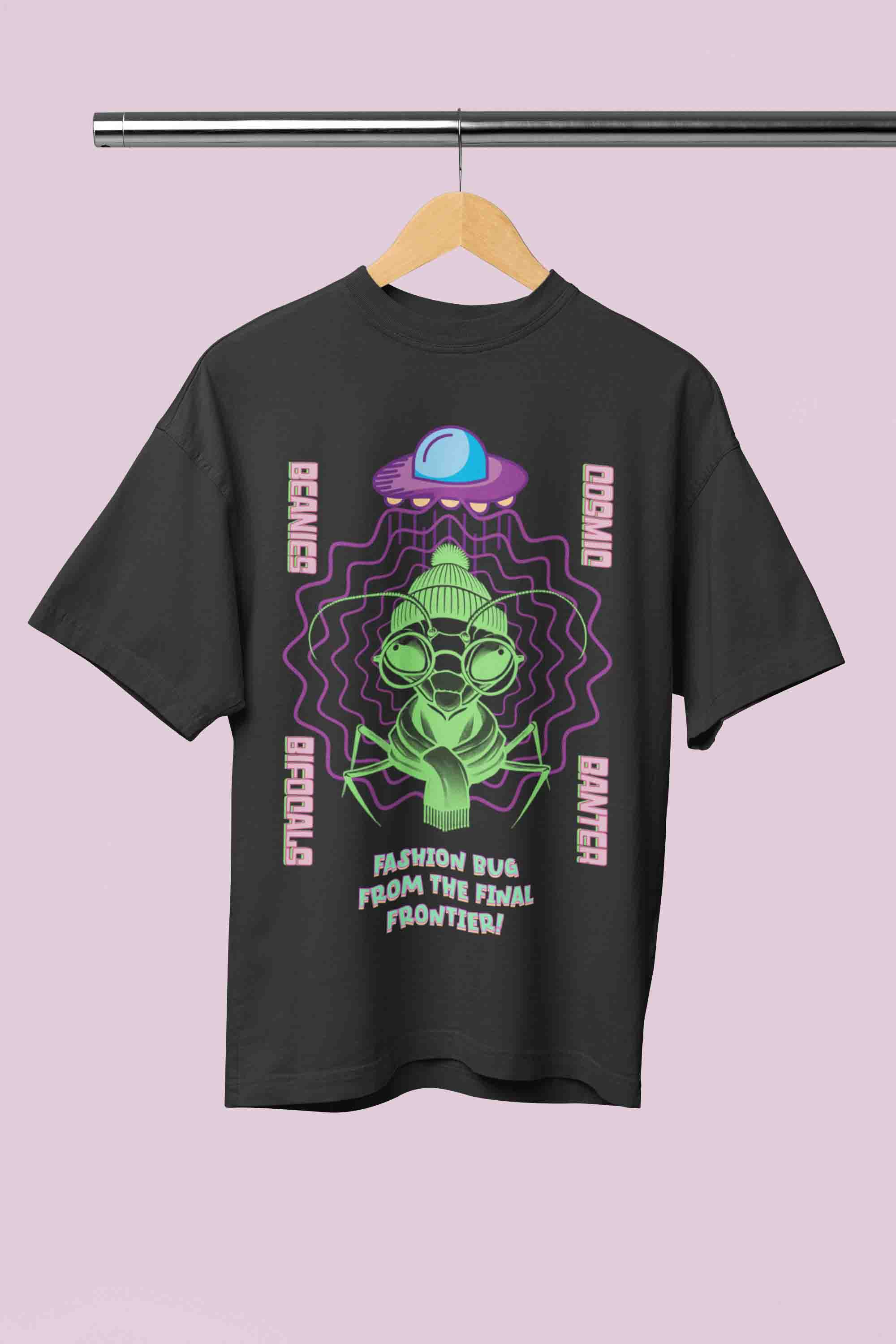 Cosmic Bug Oversized T-Shirt | The OddBall Wagon image 7