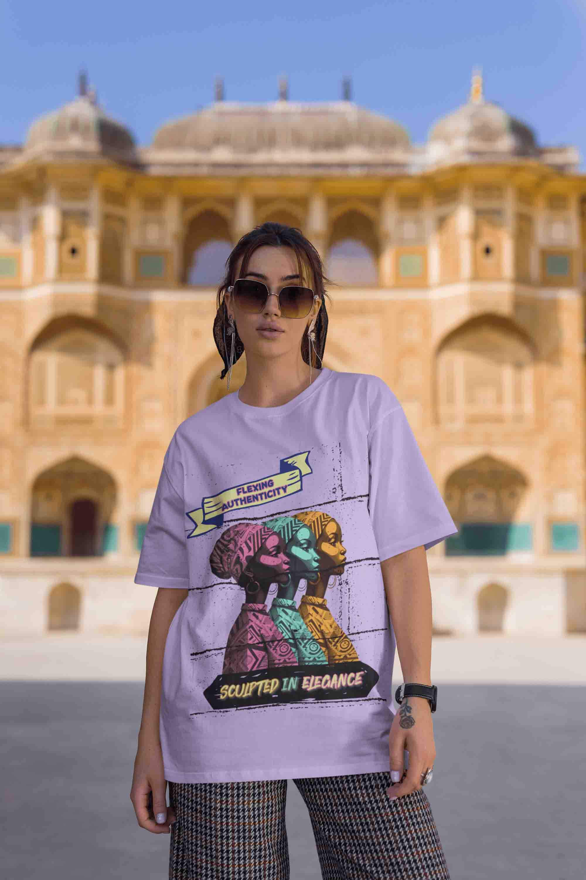 Flexing Authenticity Oversized T-Shirt | The OddBall Wagon image 4