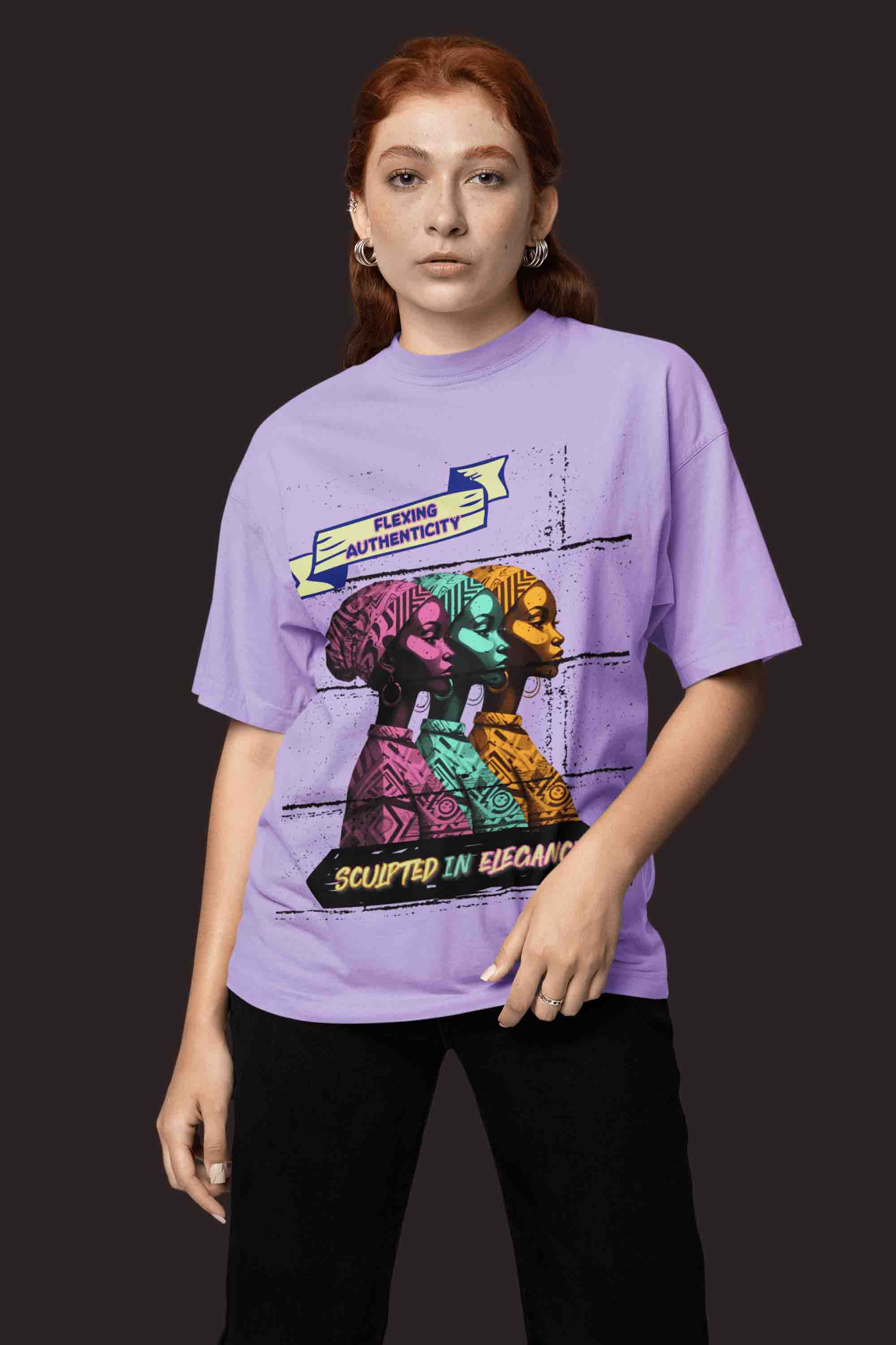 Flexing Authenticity Oversized T-Shirt | The OddBall Wagon image 5