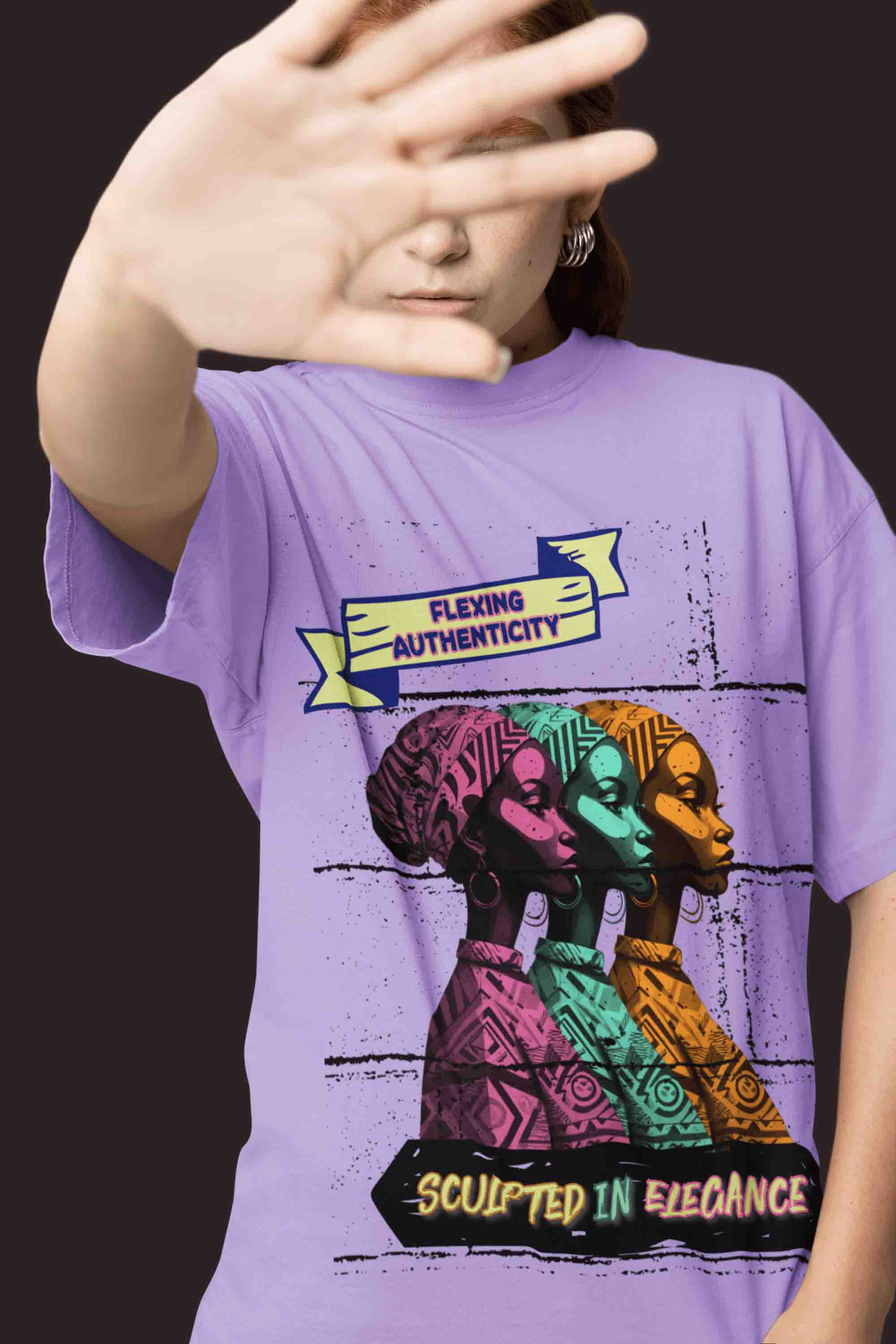 Flexing Authenticity Oversized T-Shirt | The OddBall Wagon image 6