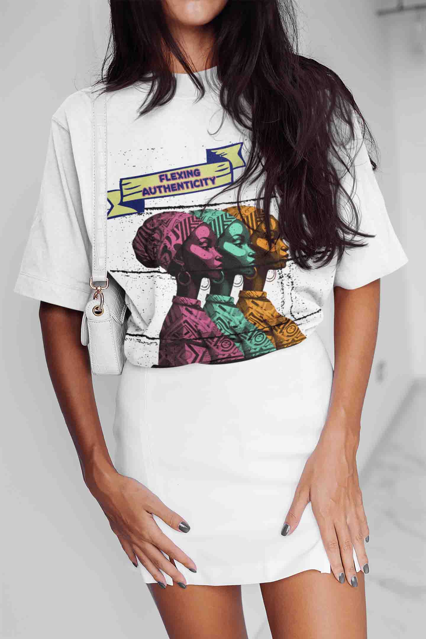 Flexing Authenticity Oversized T-Shirt | The OddBall Wagon image 4