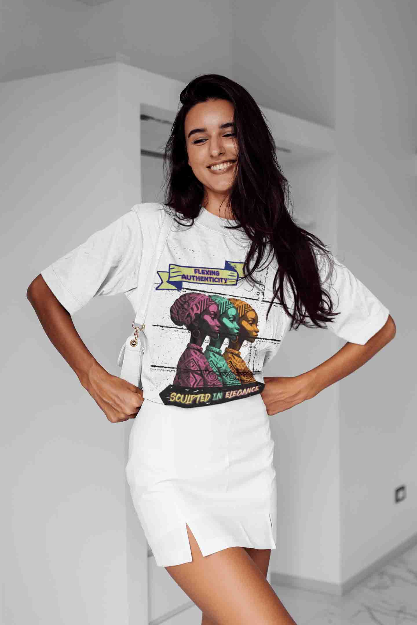 Flexing Authenticity Oversized T-Shirt | The OddBall Wagon image 5