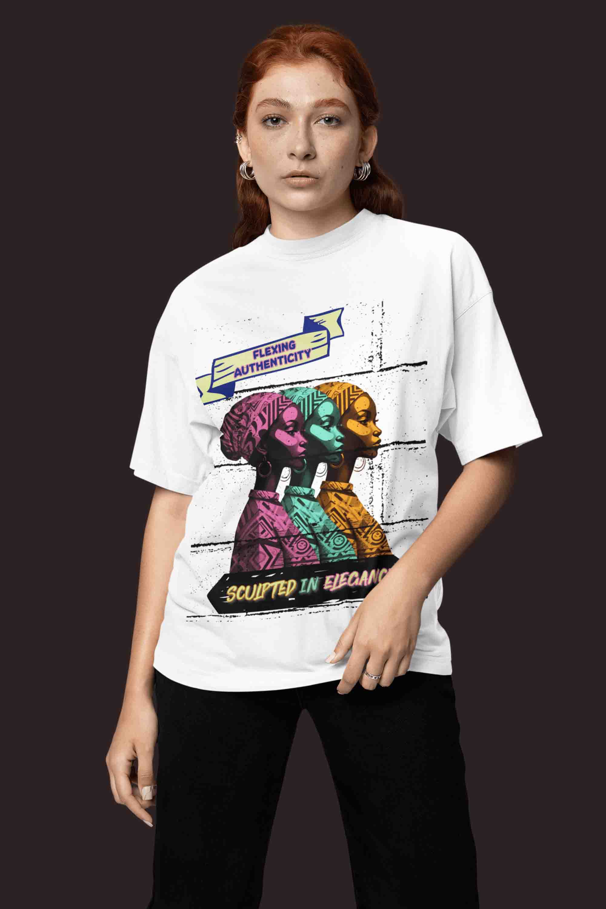 Flexing Authenticity Oversized T-Shirt | The OddBall Wagon image 6