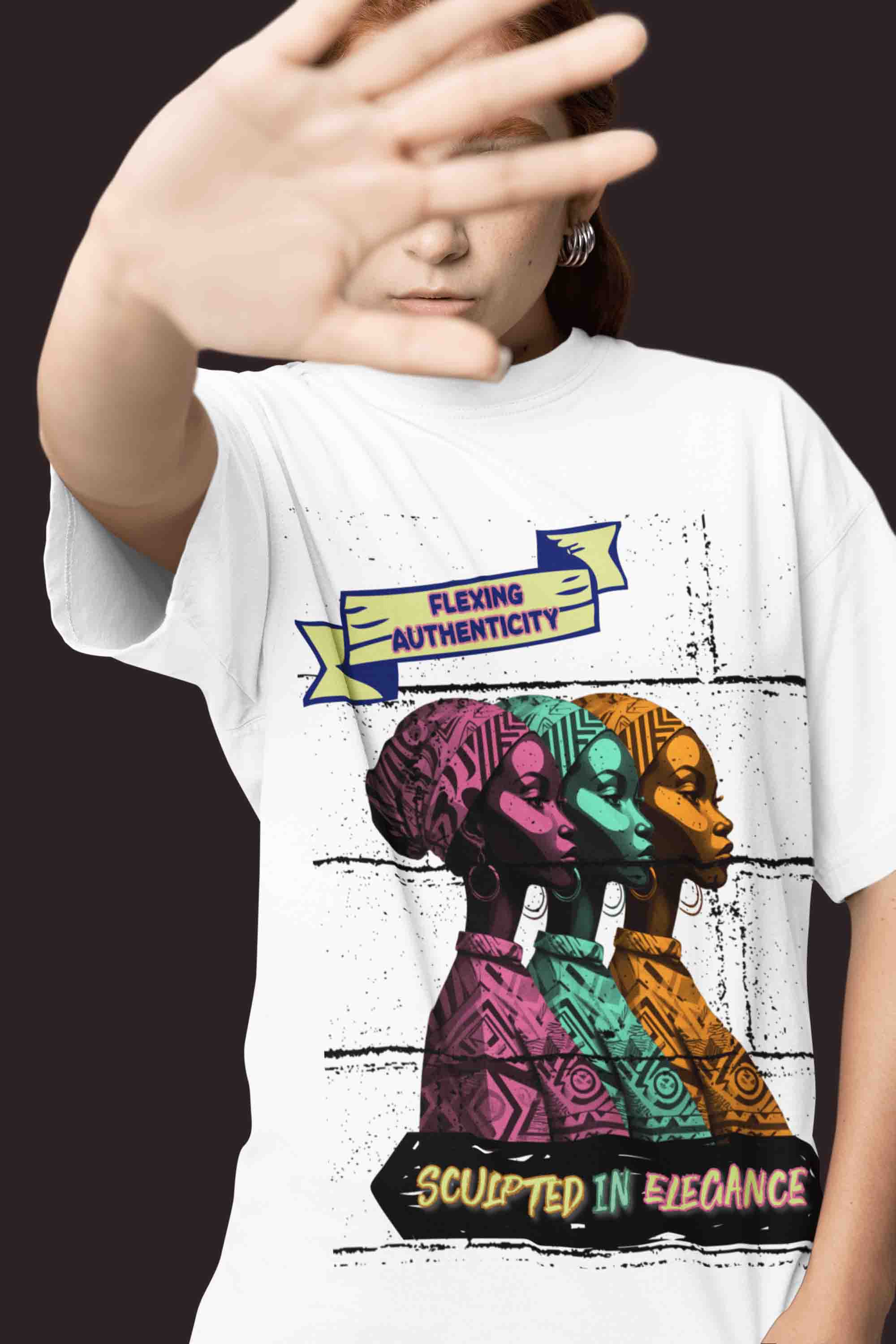 Flexing Authenticity Oversized T-Shirt | The OddBall Wagon image 7