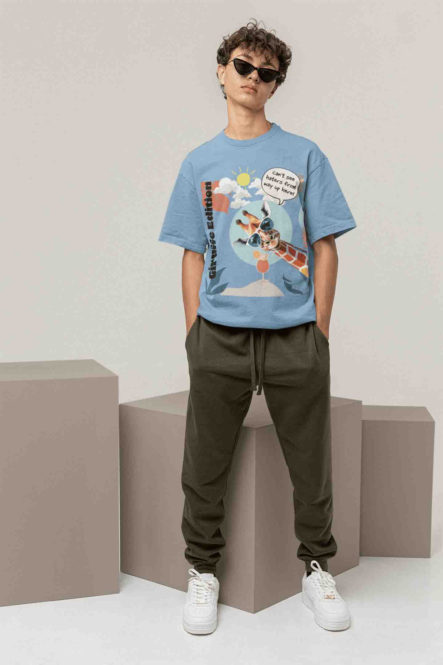 Giraffe Edition Oversized T-Shirt | The OddBall Wagon image 3