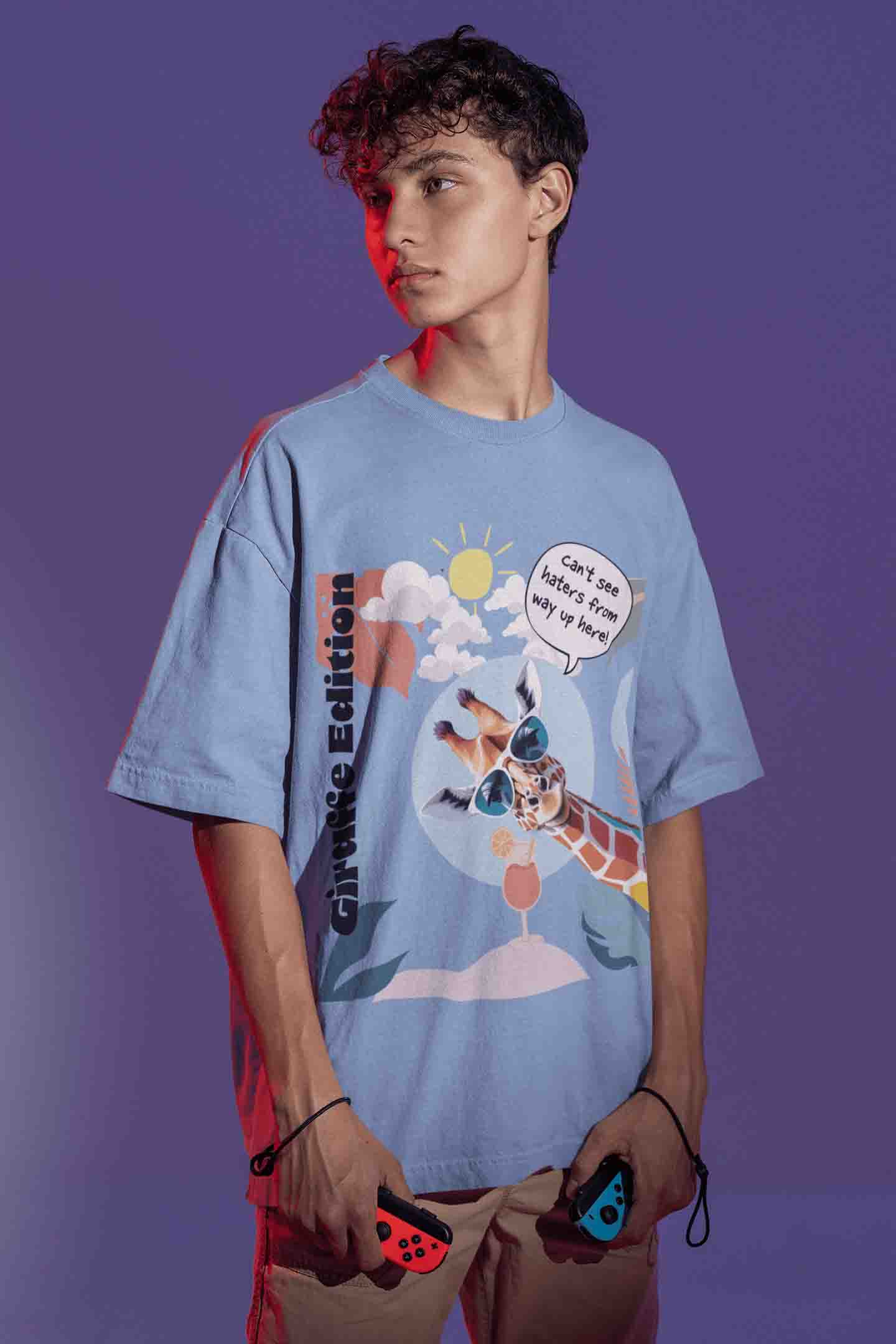 Giraffe Edition Oversized T-Shirt | The OddBall Wagon image 4