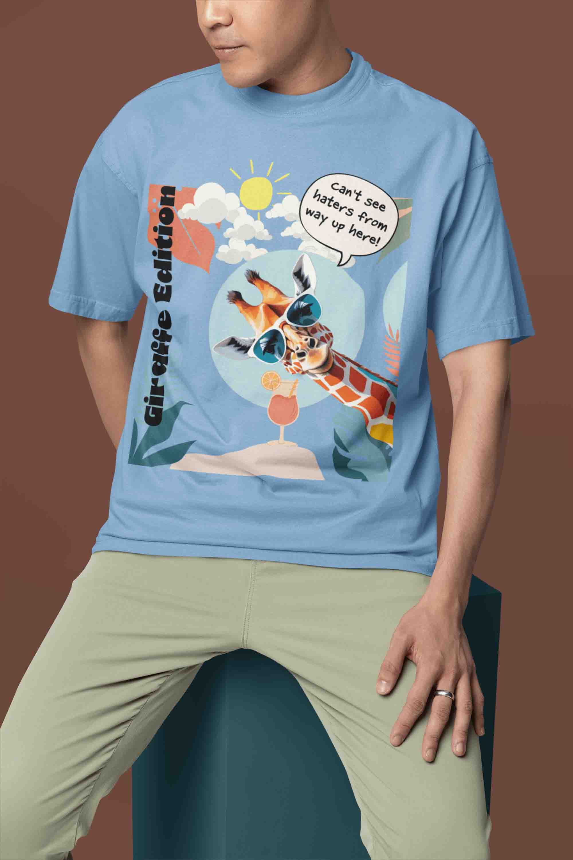 Giraffe Edition Oversized T-Shirt | The OddBall Wagon image 5