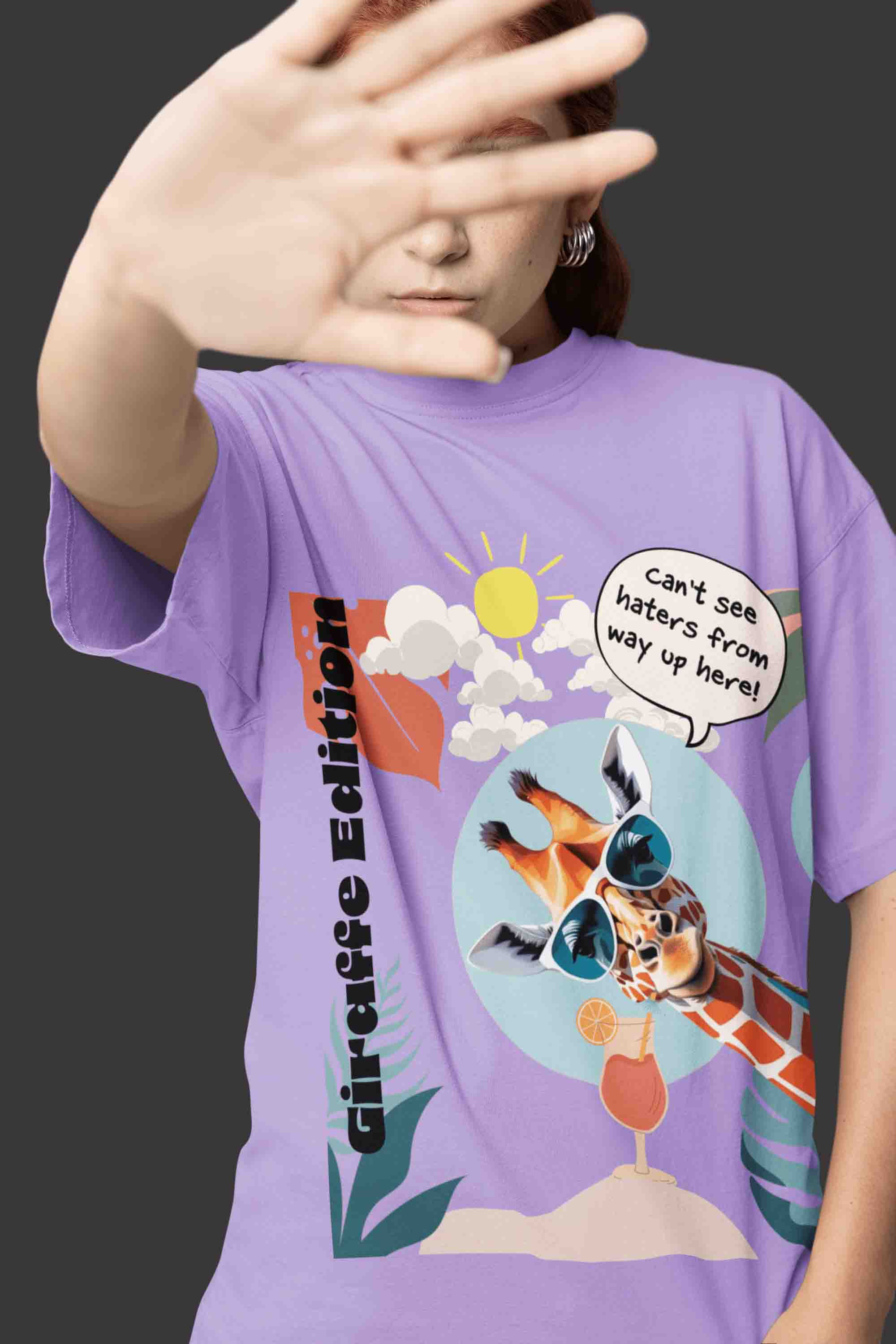 Giraffe Edition Oversized T-Shirt | The OddBall Wagon image 4