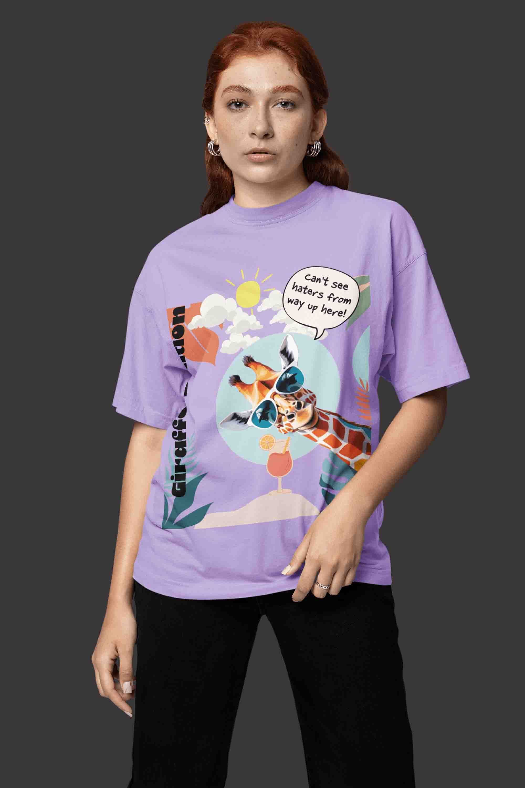 Giraffe Edition Oversized T-Shirt | The OddBall Wagon image 5