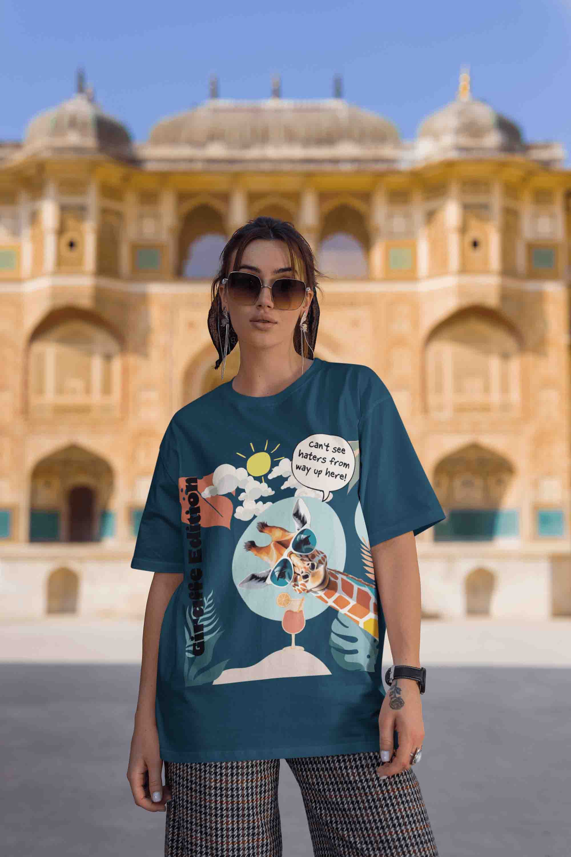 Giraffe Edition Oversized T-Shirt | The OddBall Wagon image 2