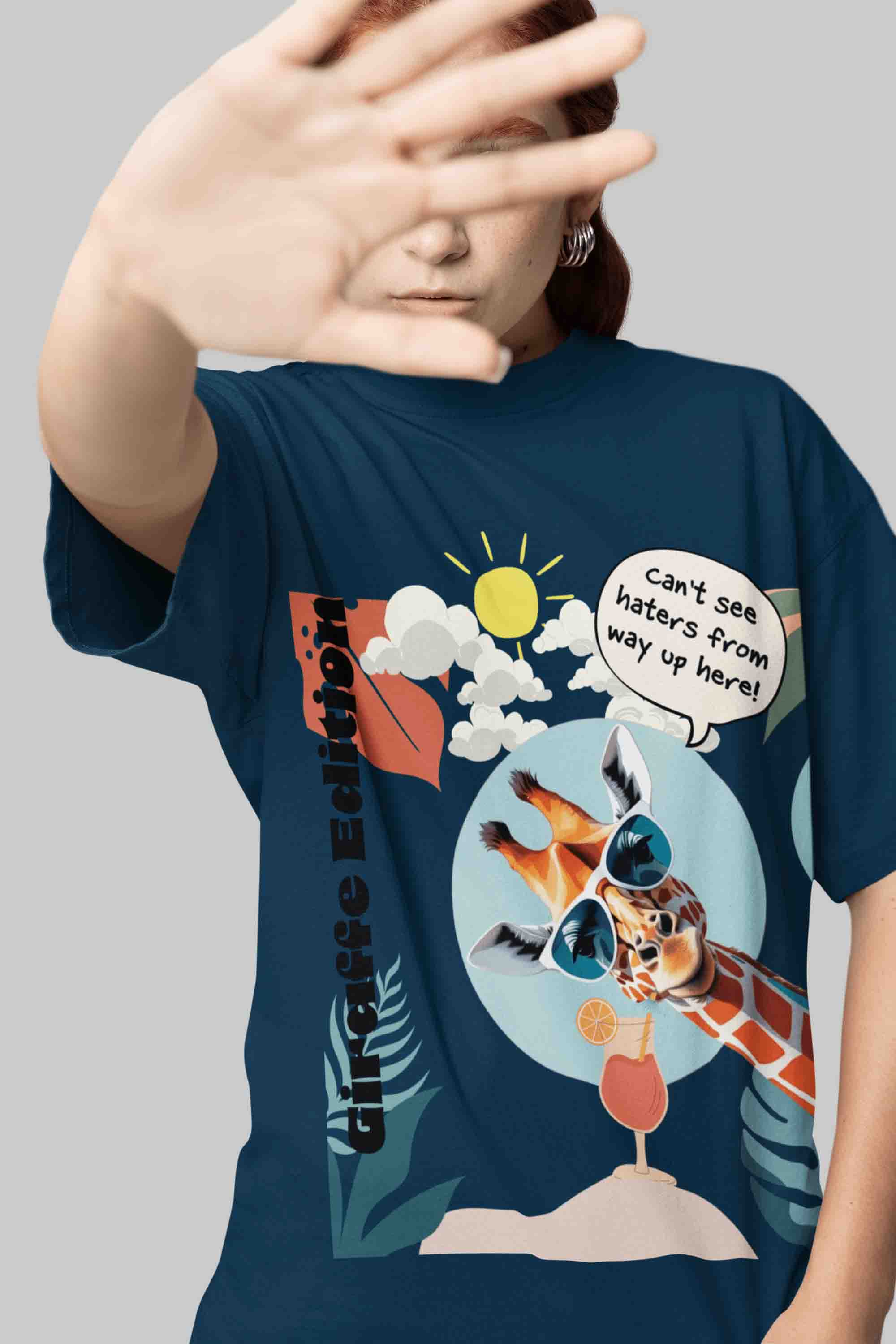 Giraffe Edition Oversized T-Shirt | The OddBall Wagon image 4