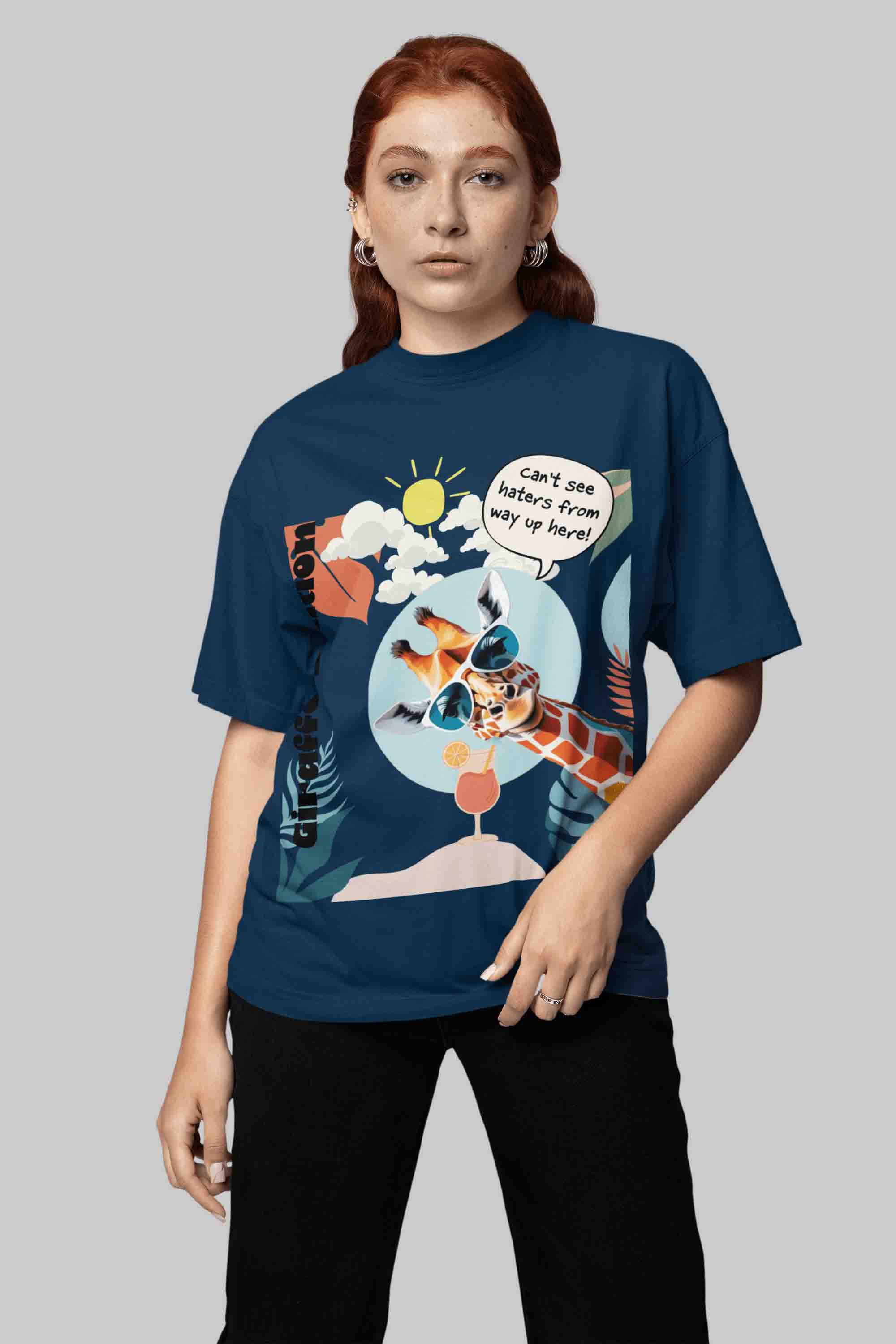 Giraffe Edition Oversized T-Shirt | The OddBall Wagon image 5
