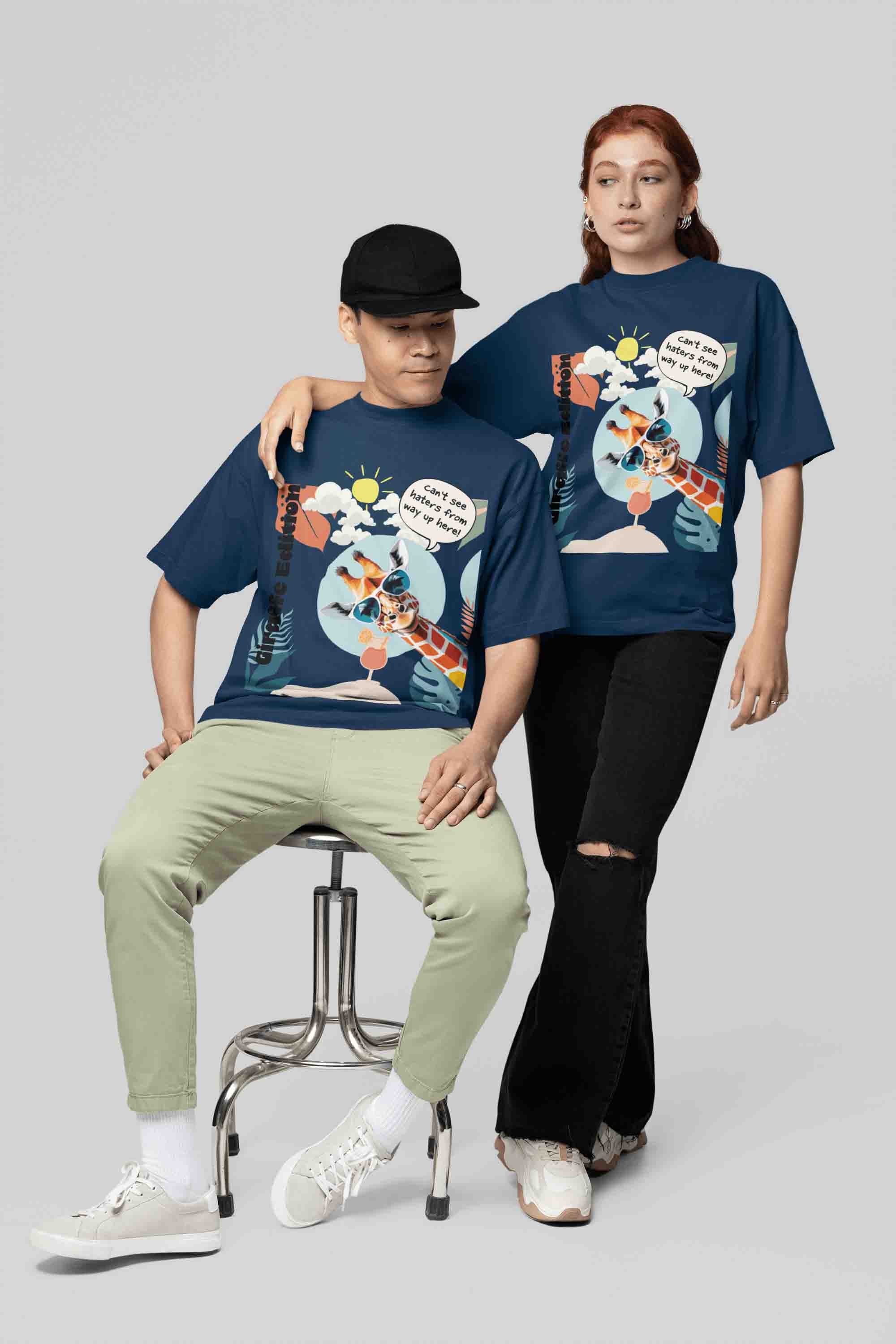 Giraffe Edition Oversized T-Shirt | The OddBall Wagon image 6