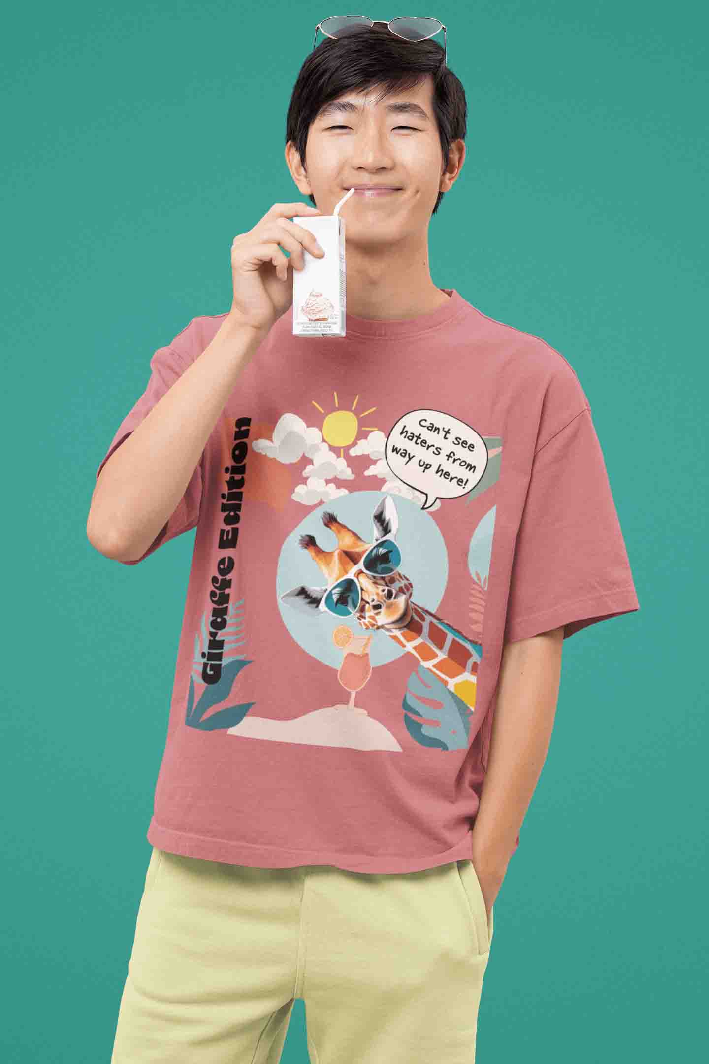 Giraffe Edition Oversized T-Shirt | The OddBall Wagon image 3