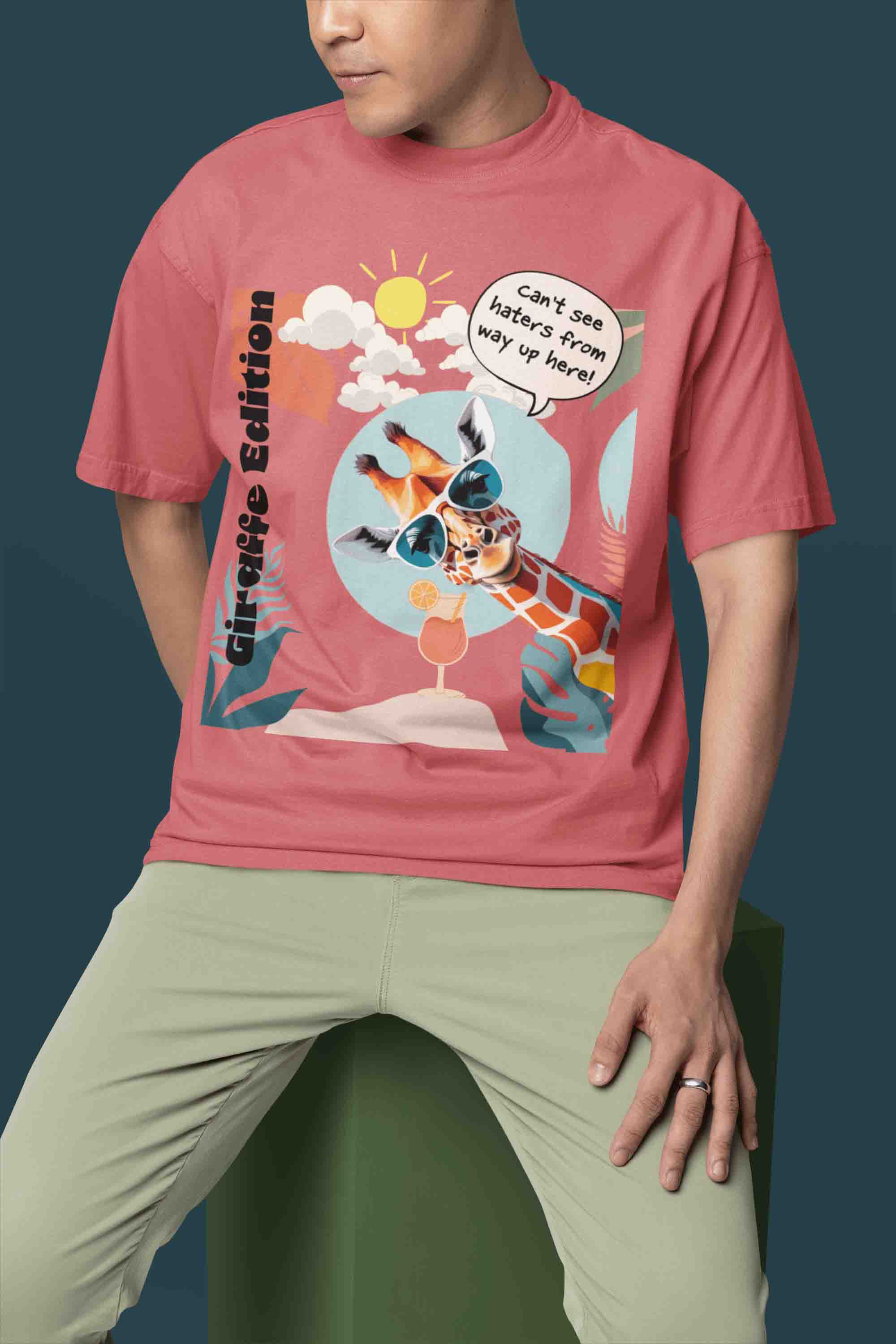 Giraffe Edition Oversized T-Shirt | The OddBall Wagon image 4