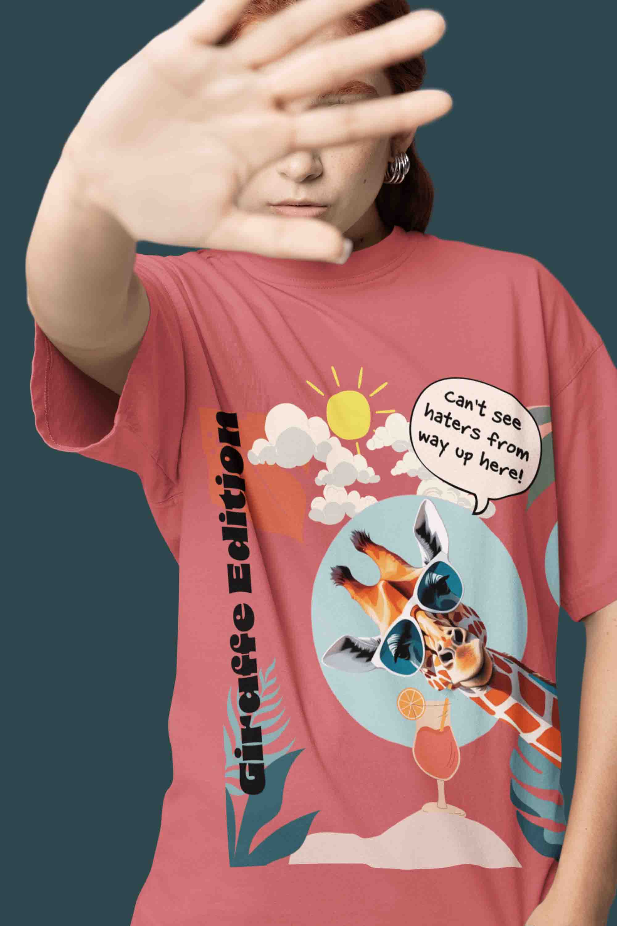 Giraffe Edition Oversized T-Shirt | The OddBall Wagon image 5